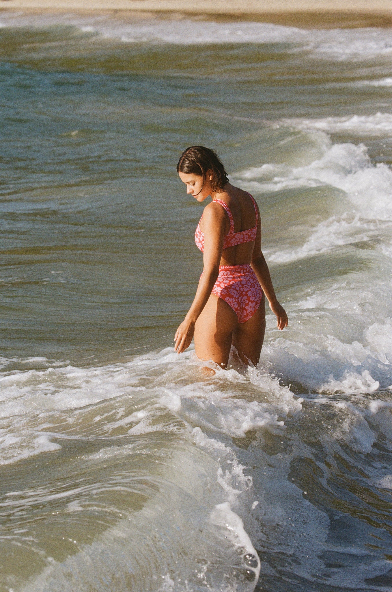 Holiday Floral Surf Bikini Bottom