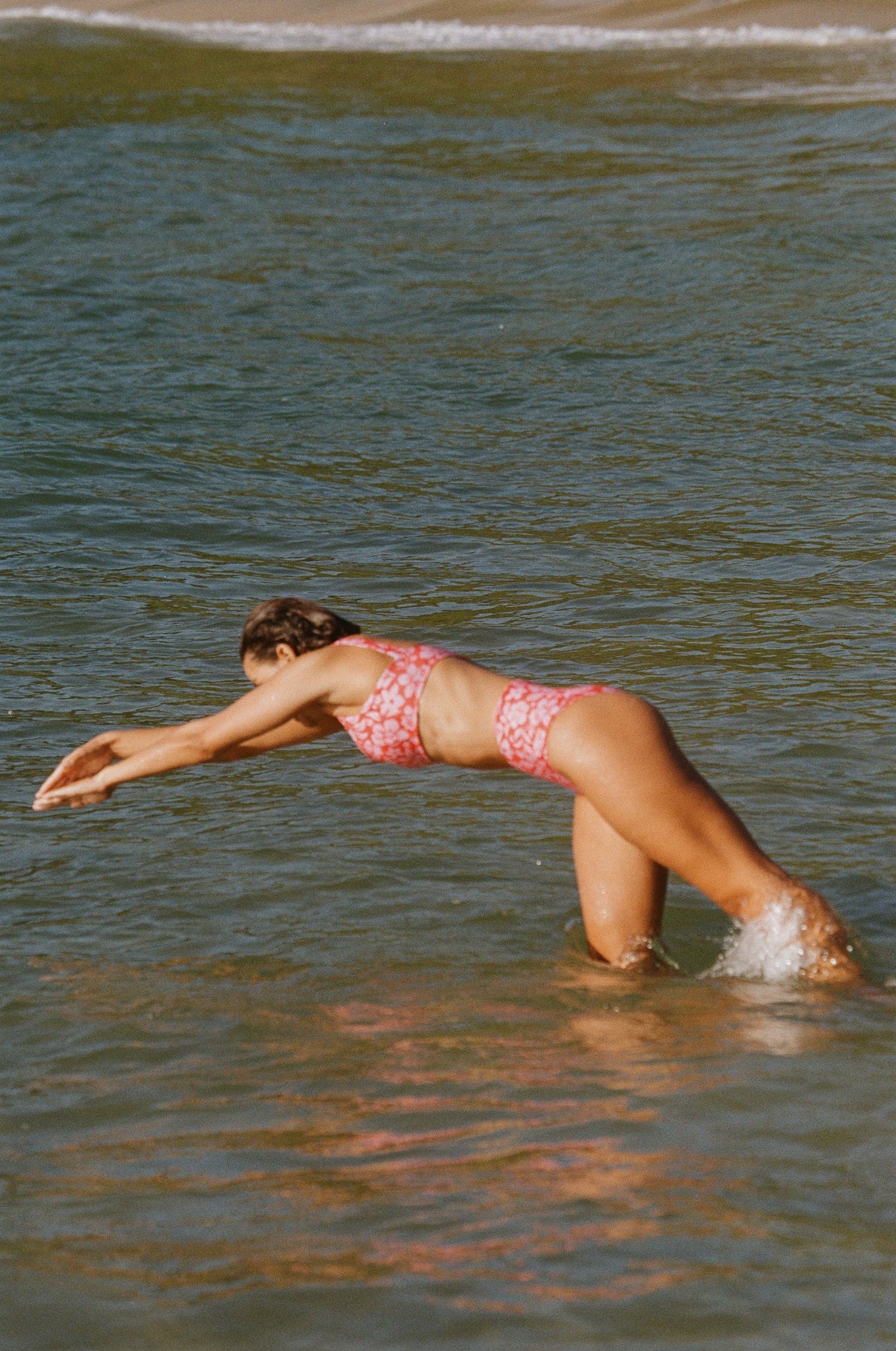 Holiday Floral Surf Bikini Top