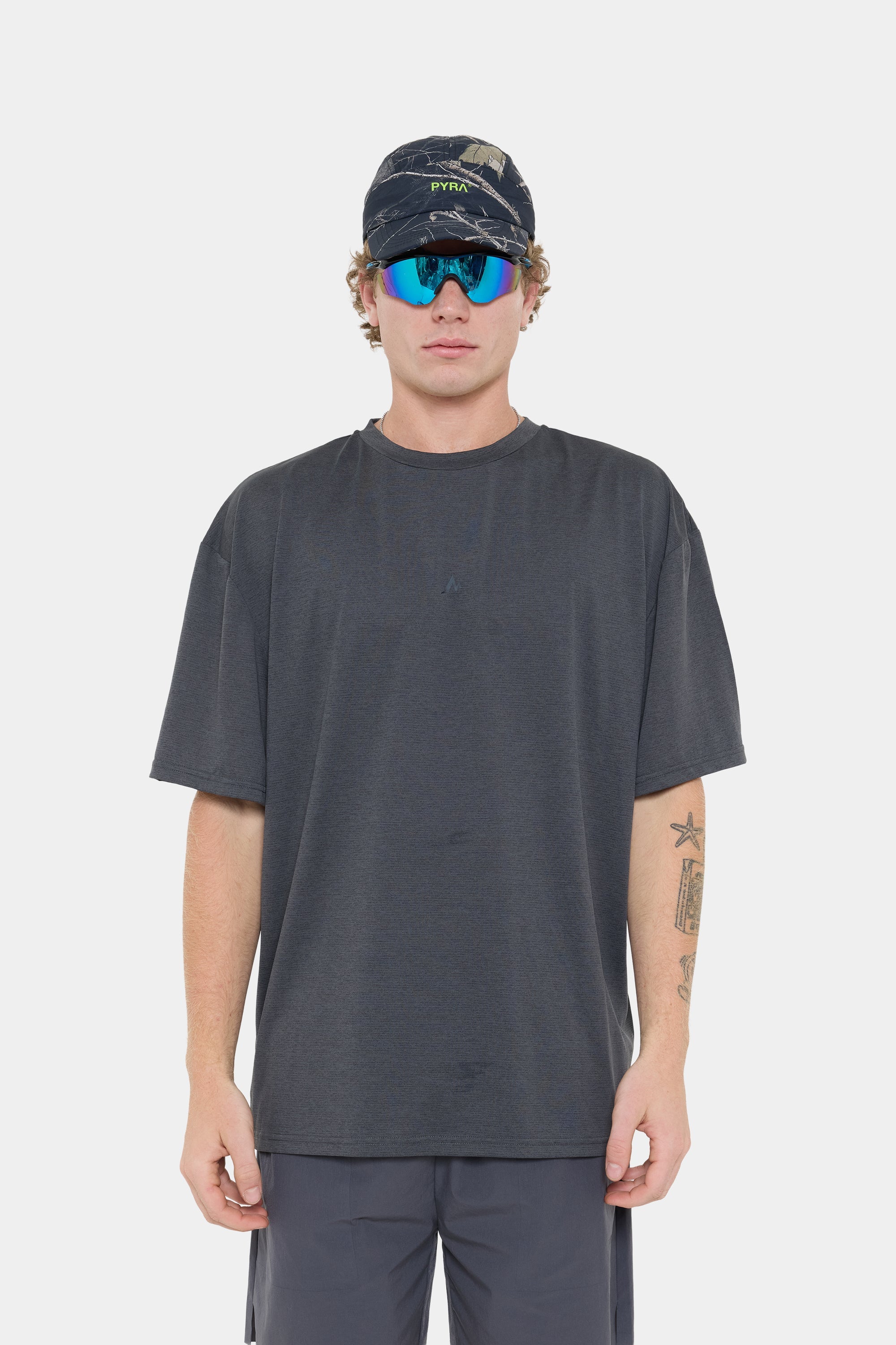 DRIVE OVERSIZED TEE- GRANITE