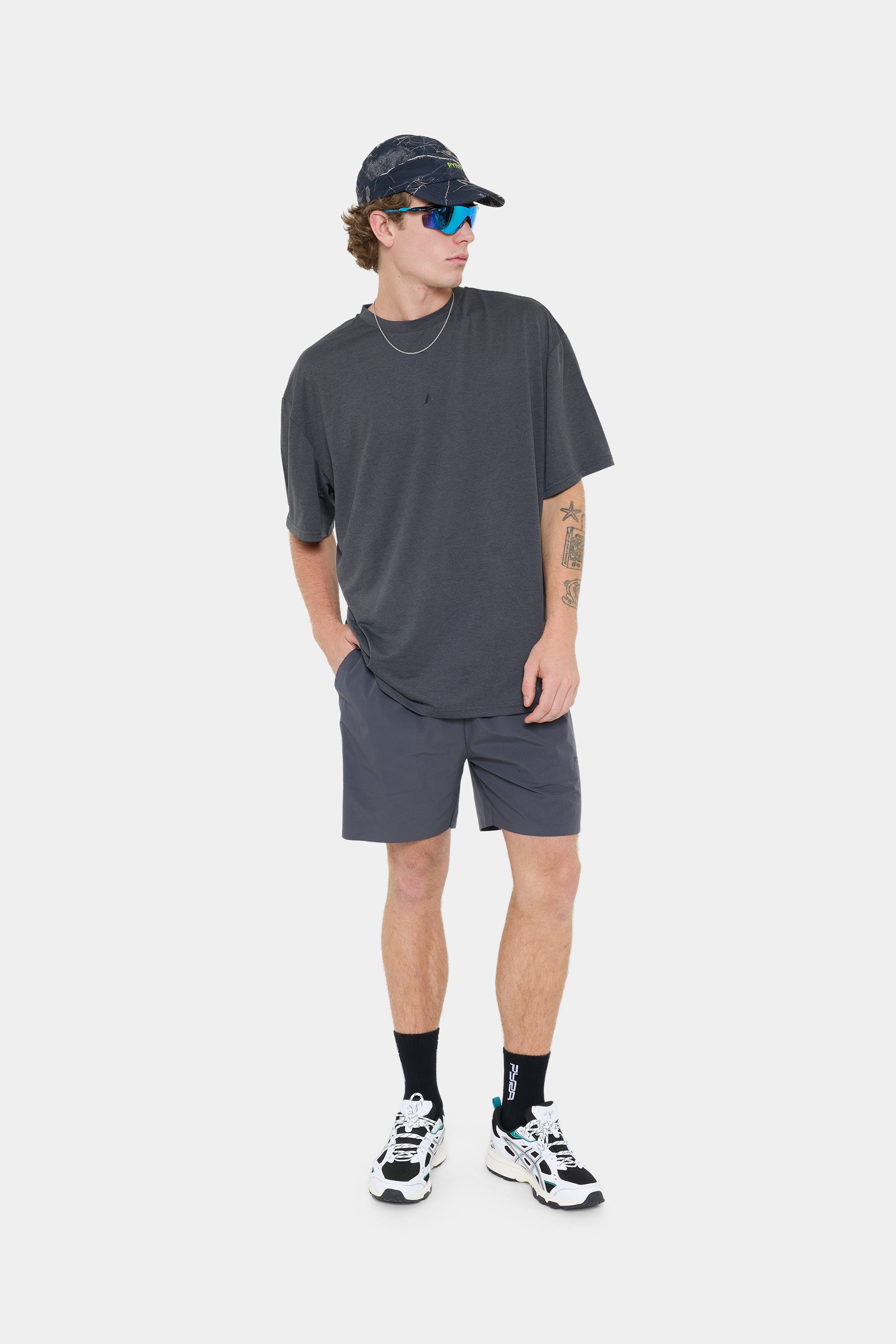 DRIVE OVERSIZED TEE- GRANITE