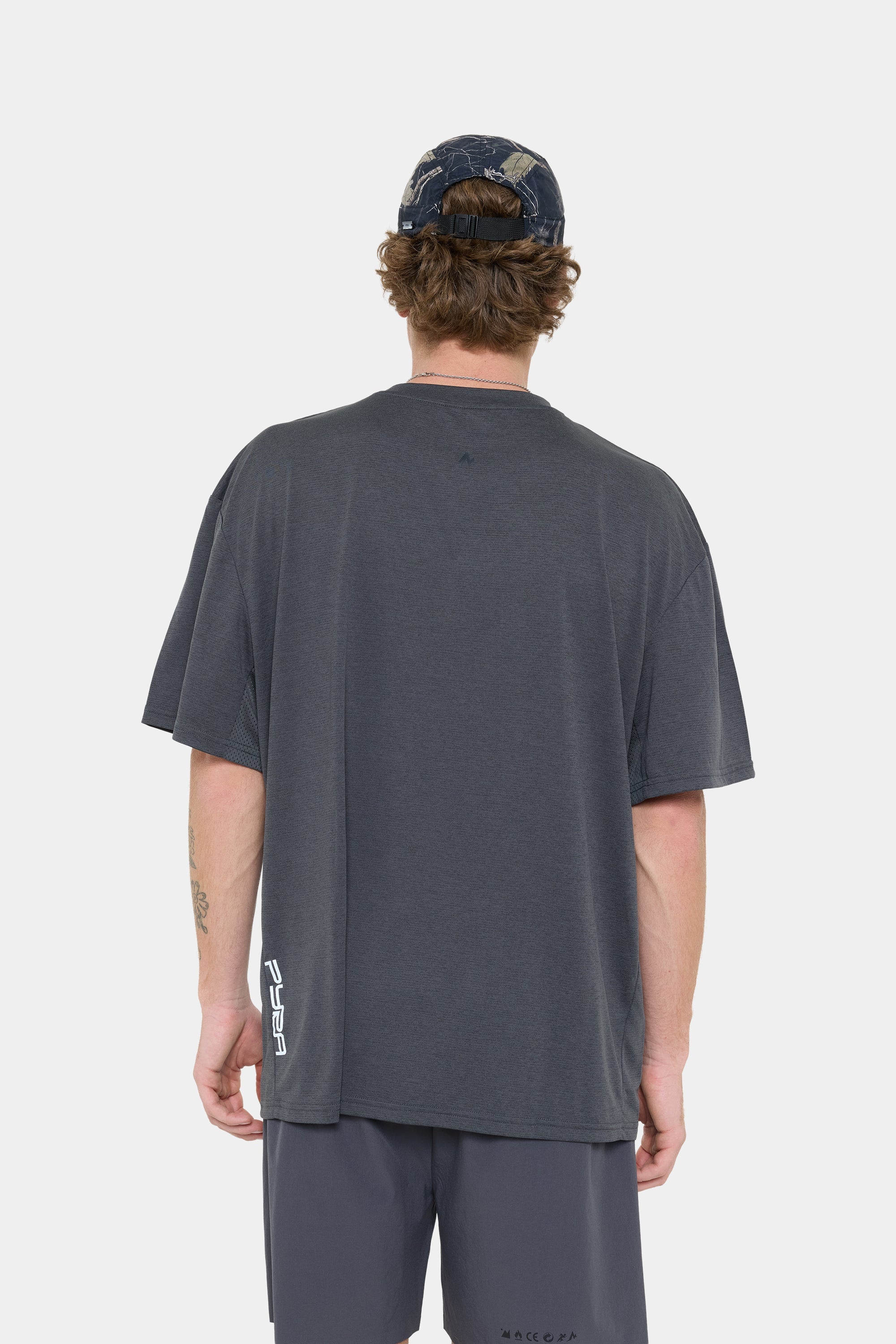 DRIVE OVERSIZED TEE- GRANITE