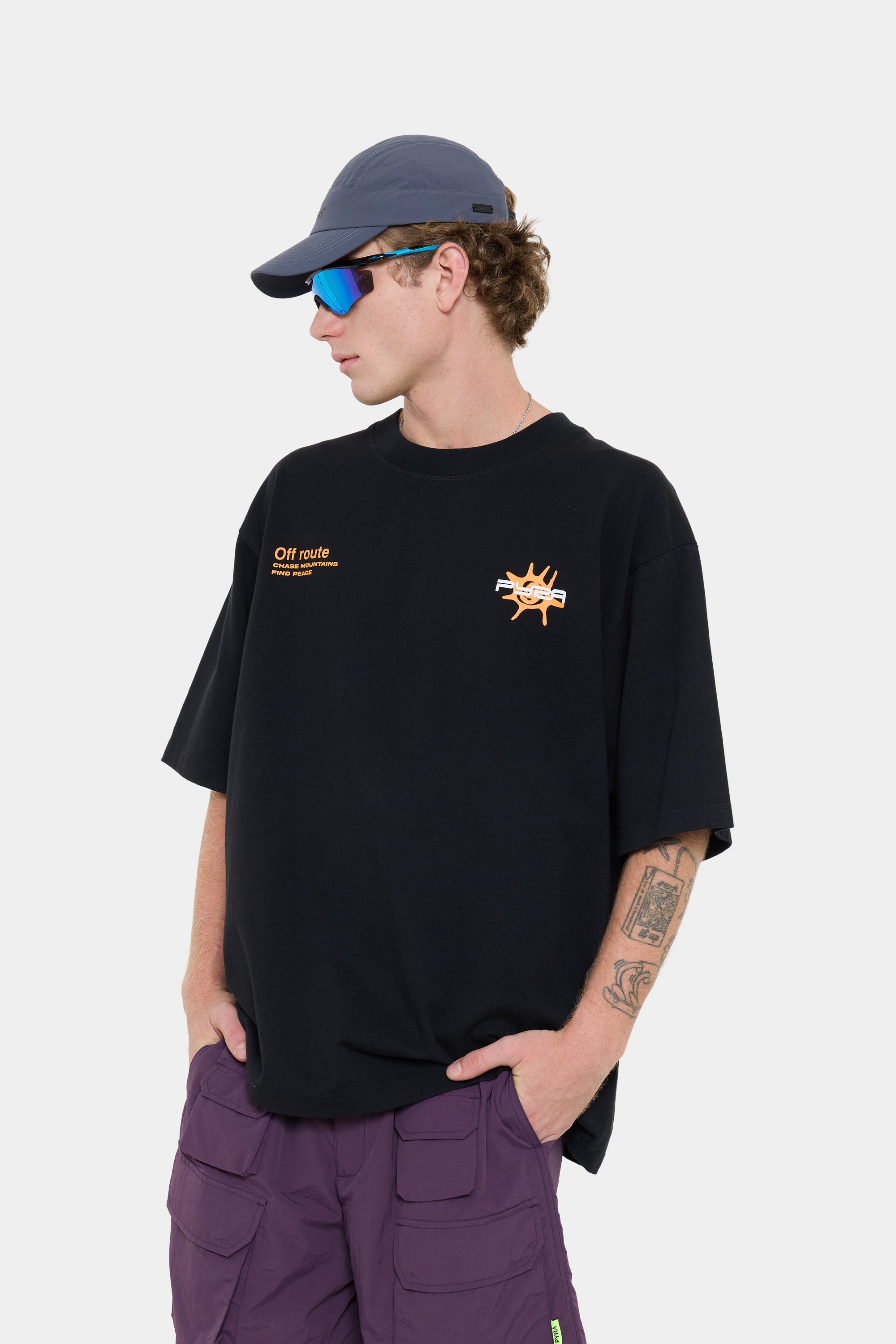 ALPINE BOX TEE - BLACK