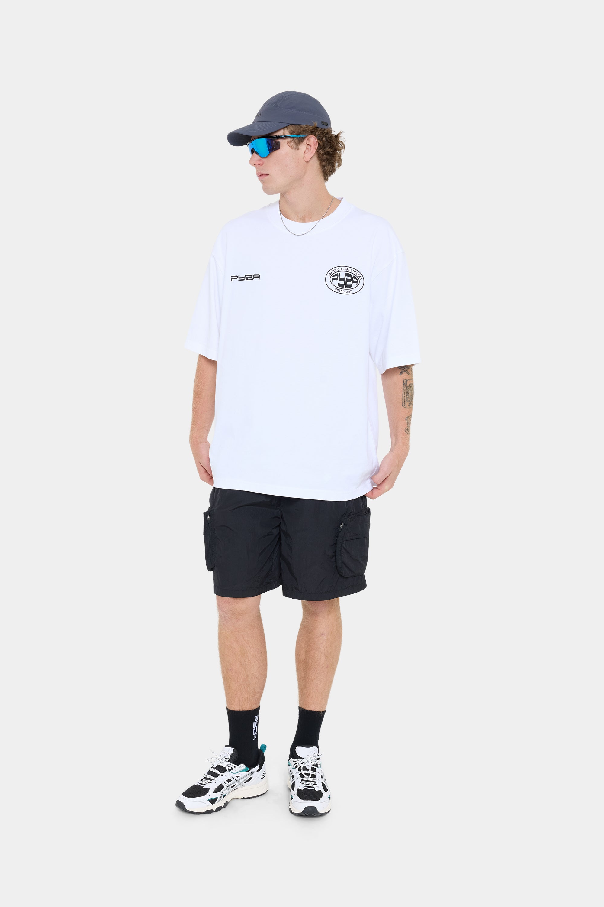 OUTDOORS BOX TEE - WHITE