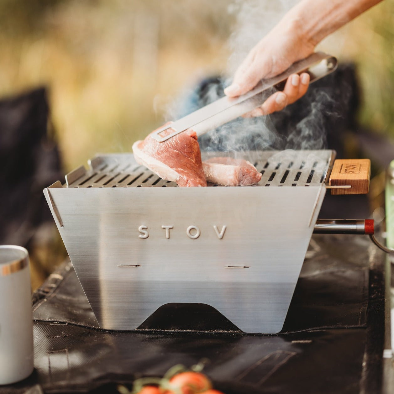 The great STOV BBQ tongs are ideal for the grill and barbeque, offer a secure grip to handle meat unlike other utensils.