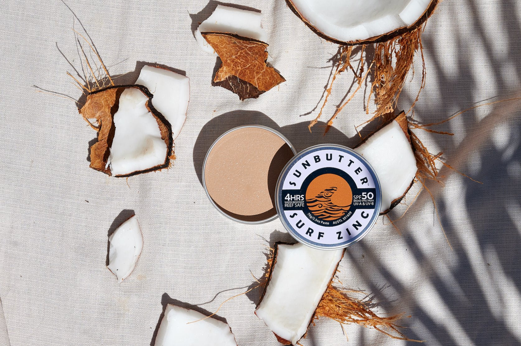 Vegan Surf Zinc SPF50 SunButter Skincare 