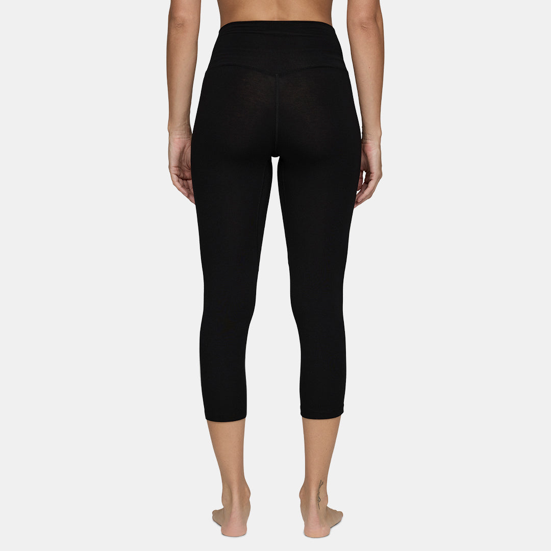 Womens Merino Midweight 3/4 Base Layer Bottom