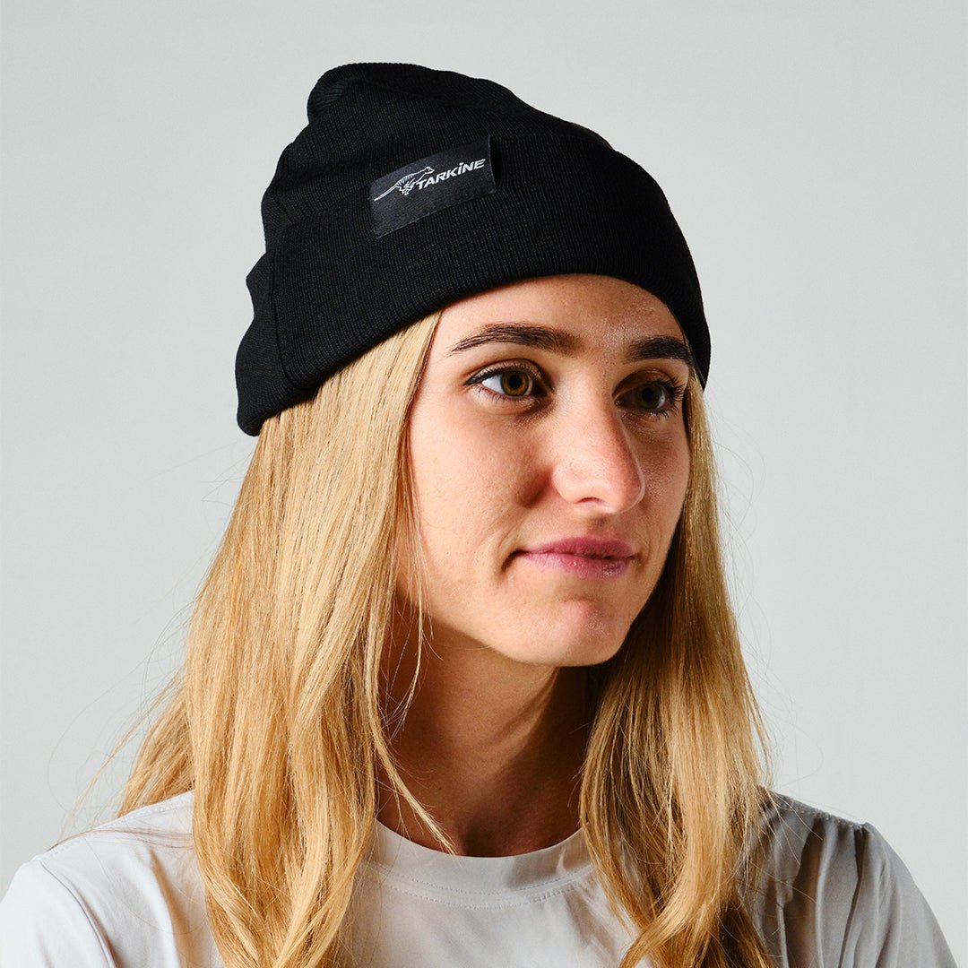 Women's Black Savage River Beanie - Premium caps from TARKINE SPORT - Just $40! Shop now at TARKINE RUNNING