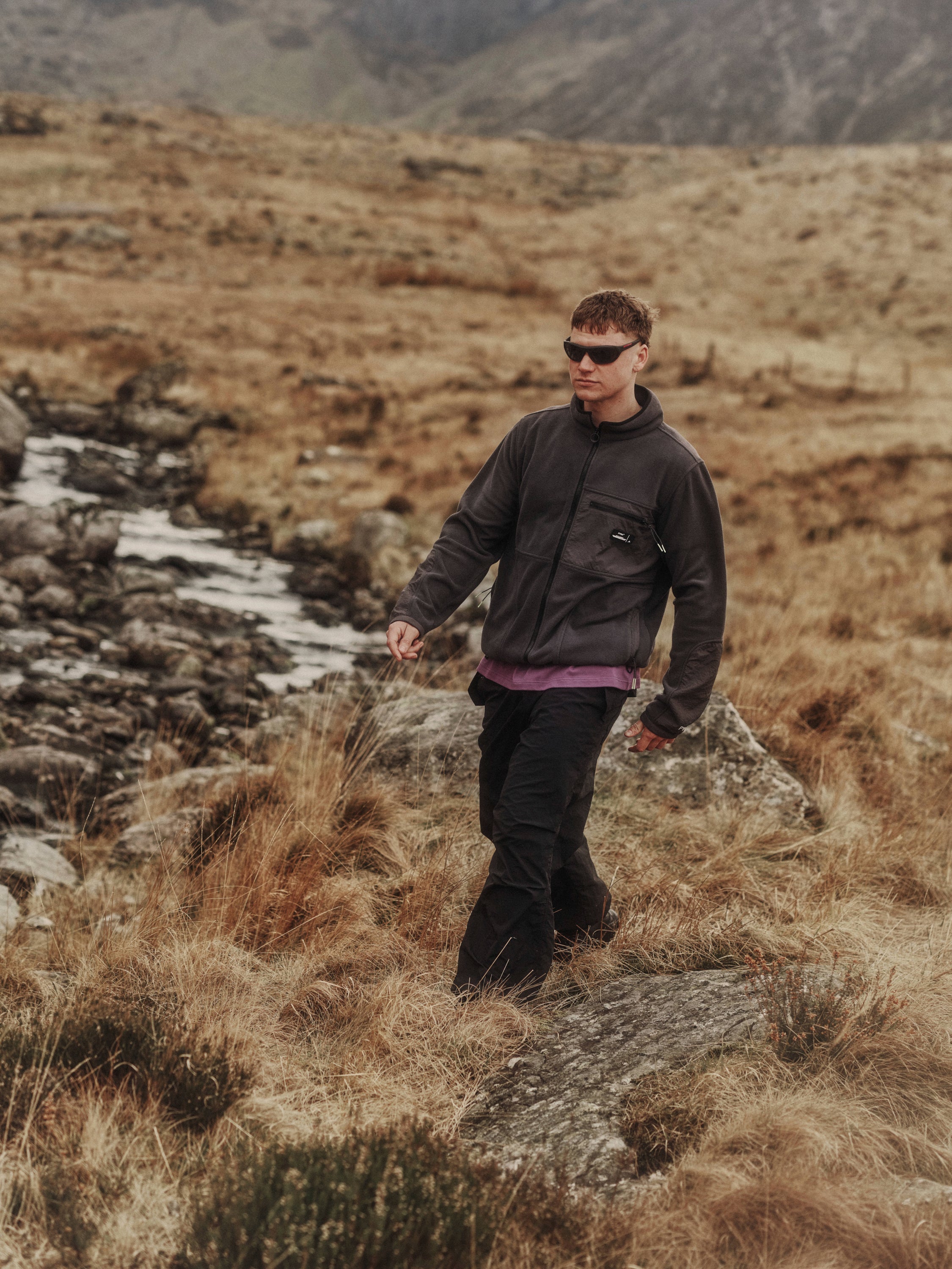 ALPINE FLEECE JACKET- STEEL