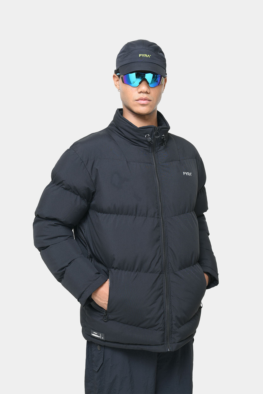 PYRA Padded Puffa Jacket Black