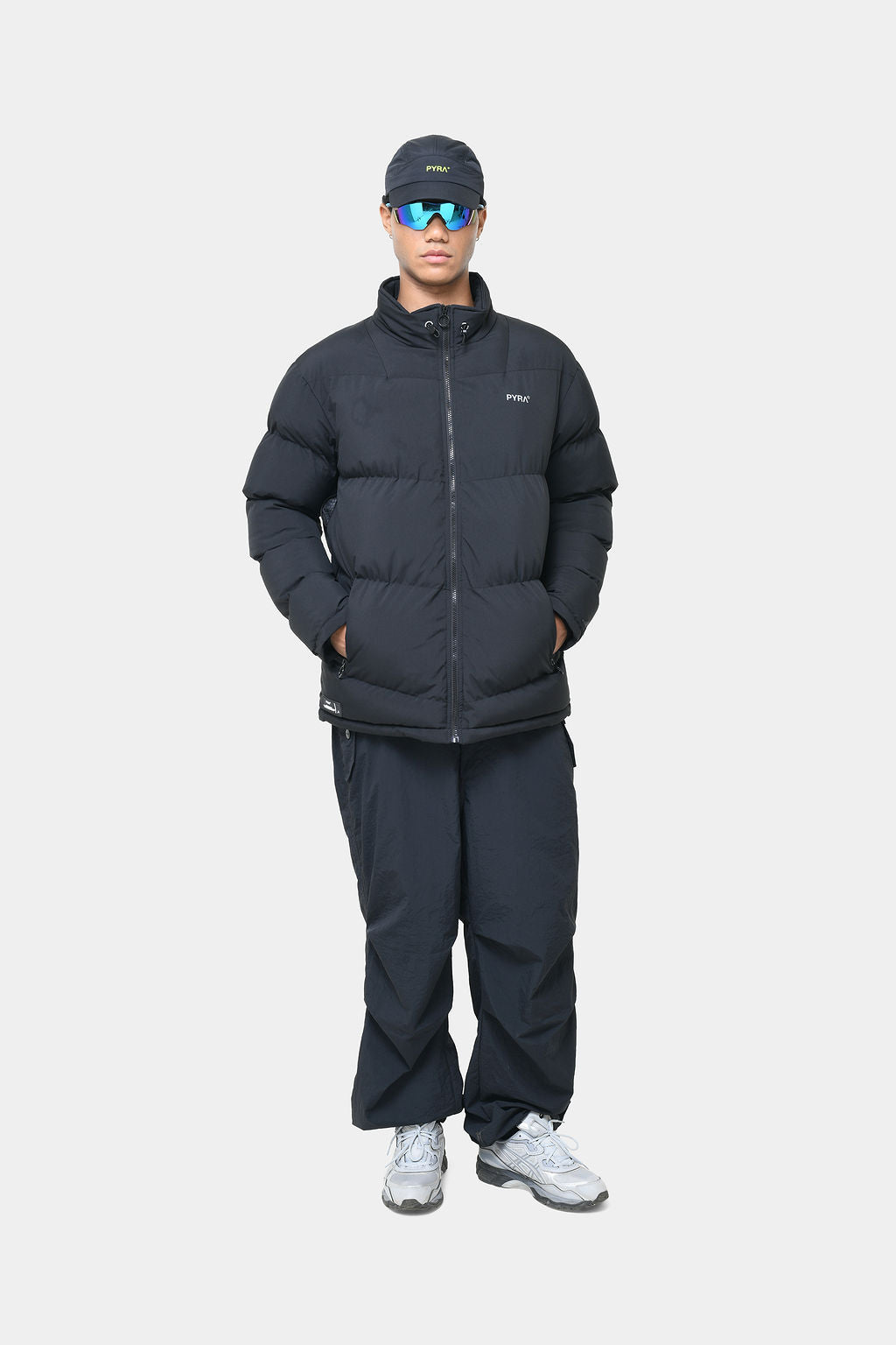 PYRA Padded Puffa Jacket Black