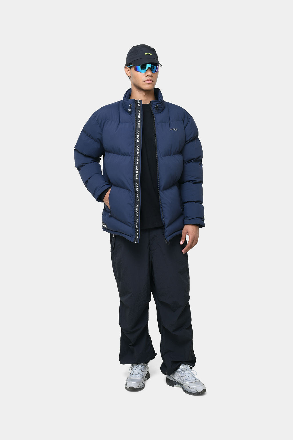 PADDED PUFFA JACKET - OCEAN