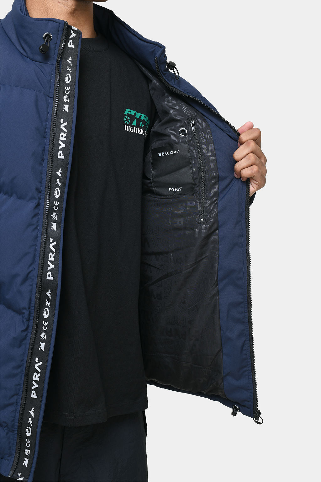 PADDED PUFFA JACKET - OCEAN