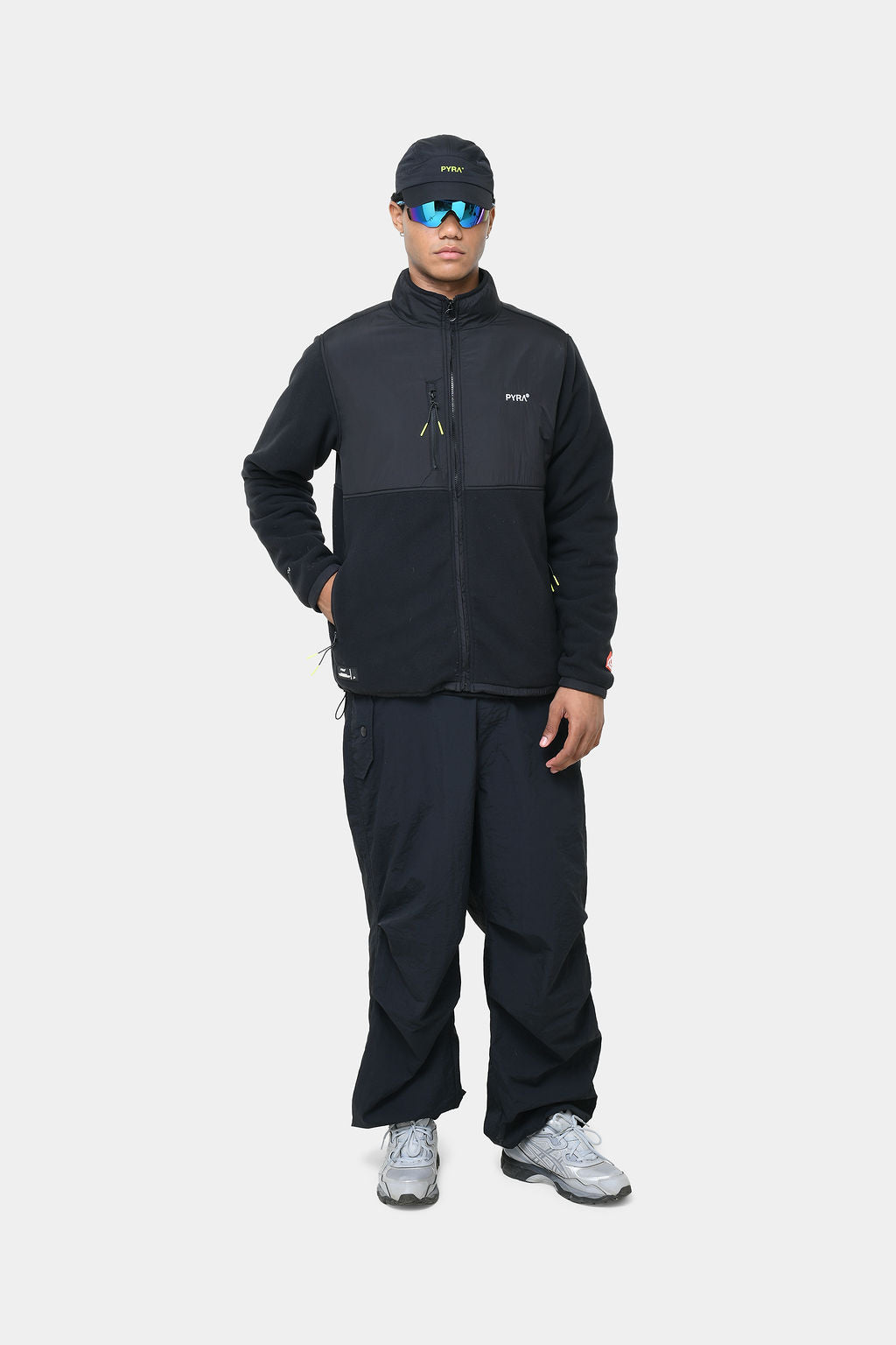 POLARTEC ZIP JACKET - BLACK