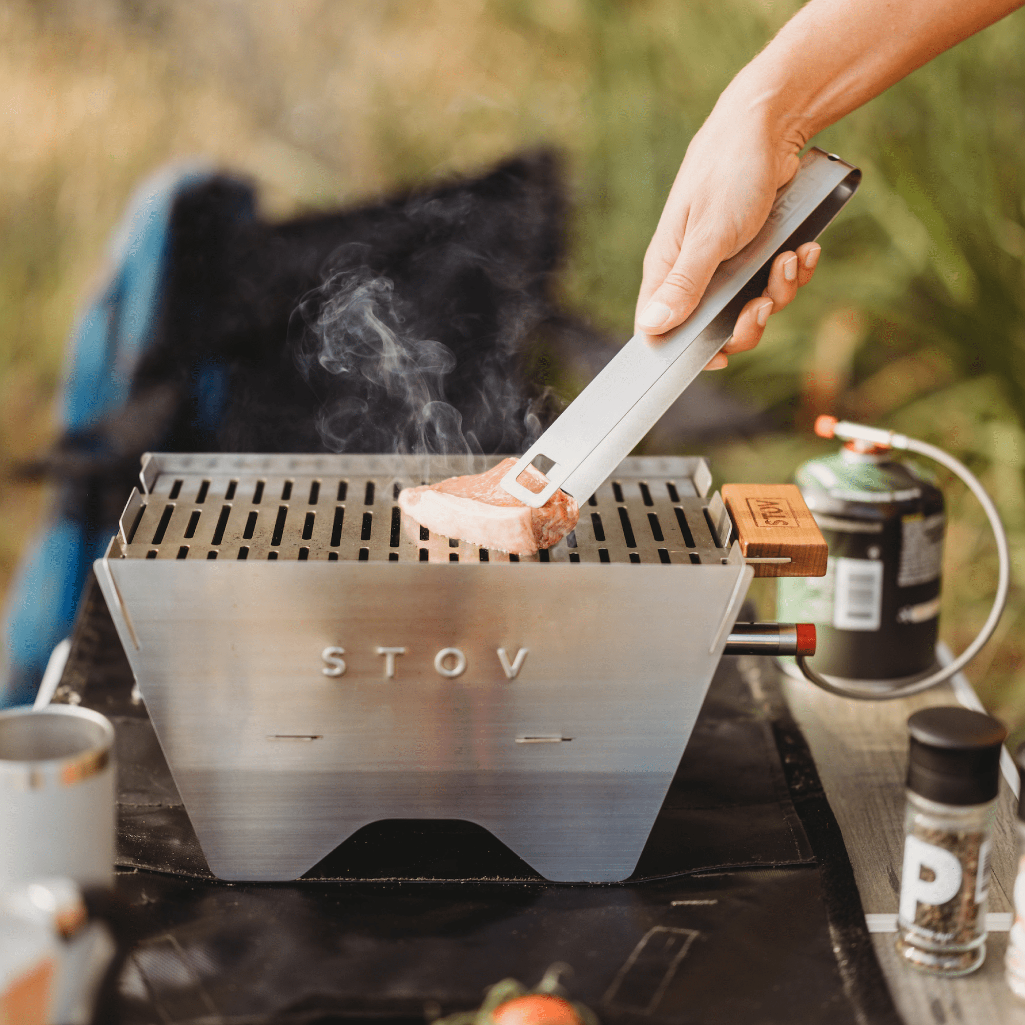 Best portable gas BBQ in Australia the STOV barbecue that is compact for camping