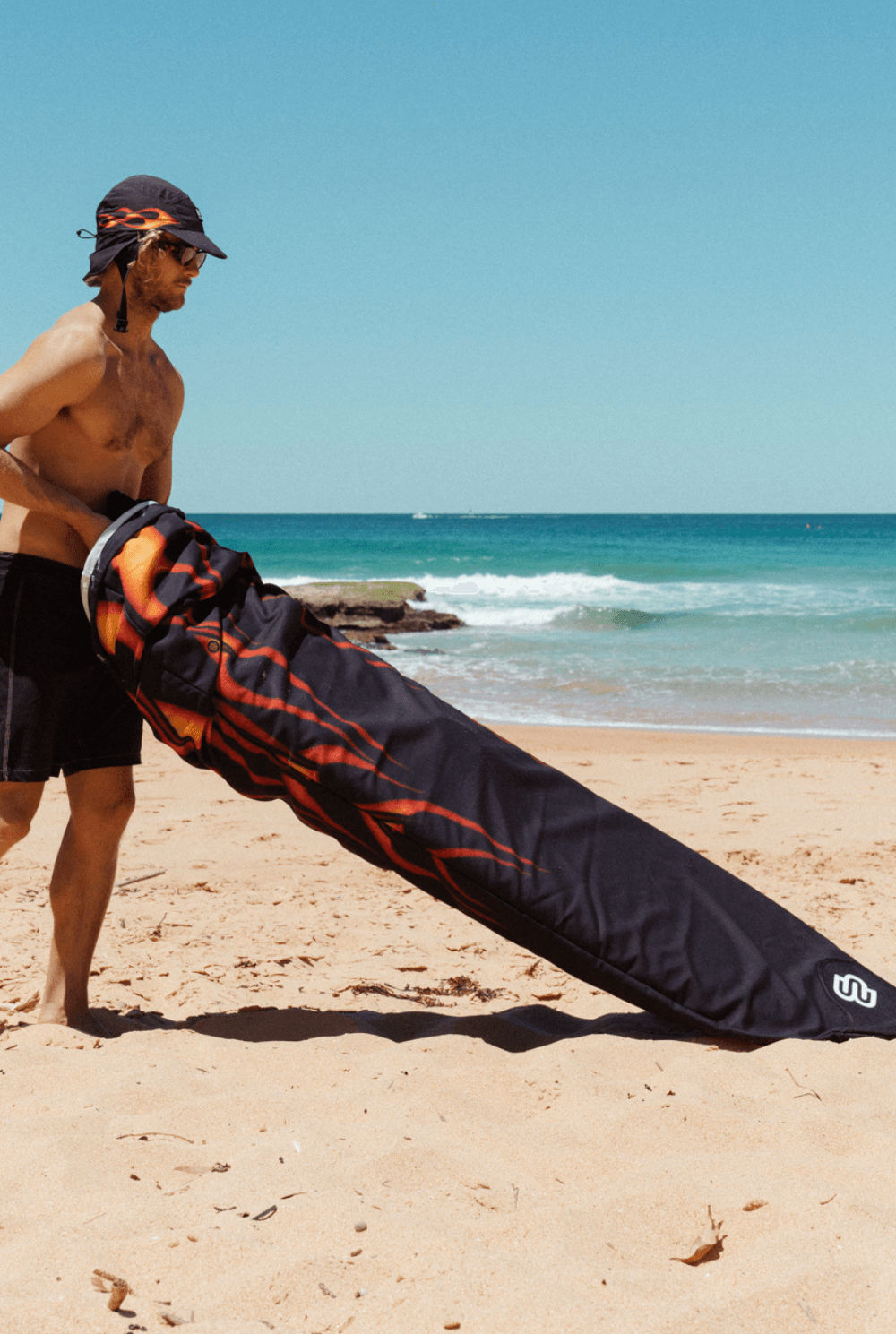 Flames - Longboard Surfboard Cover - BOARDSOX® Australia