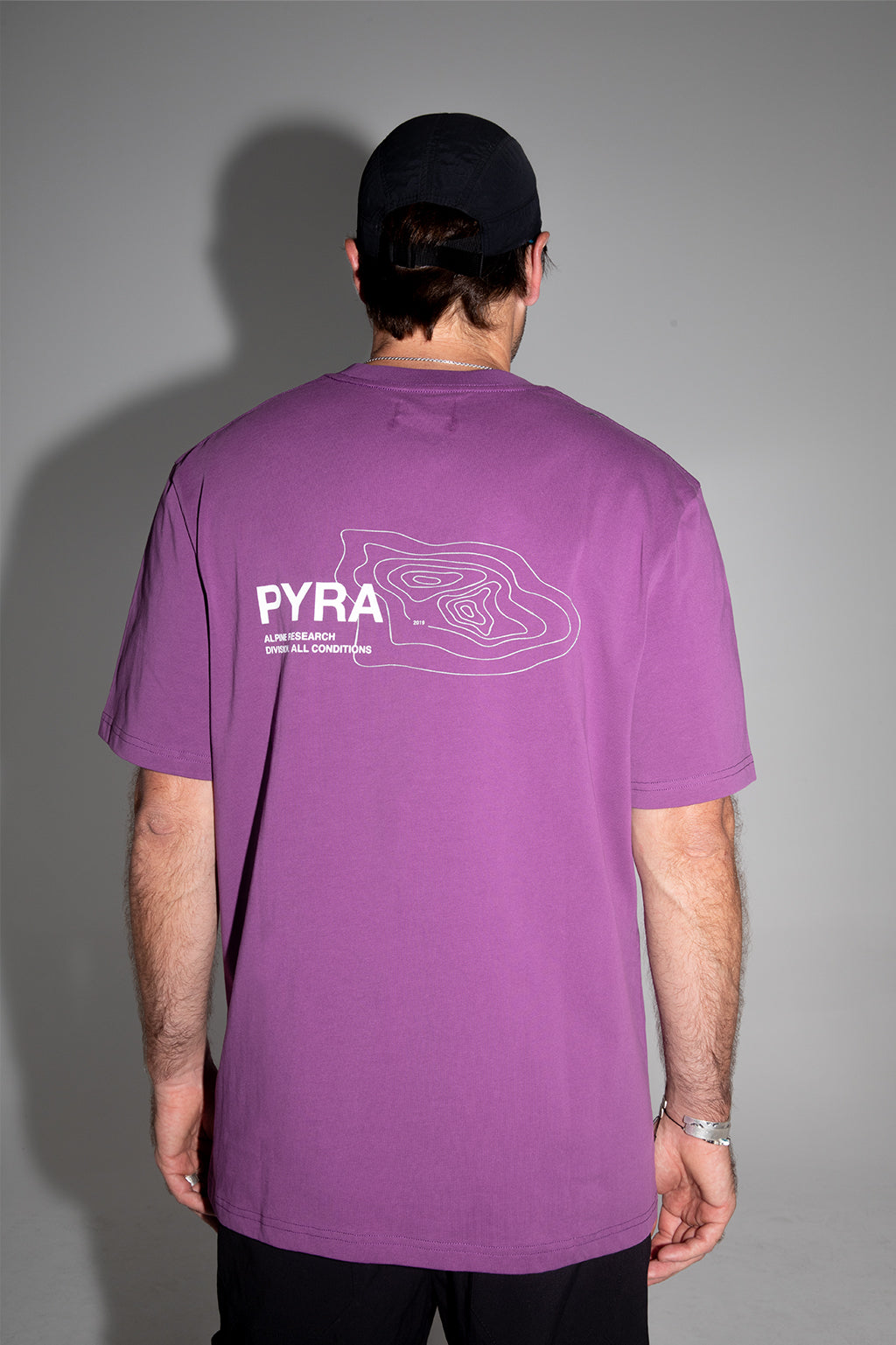 TOPOGRAPHIC TEE- PURPLE