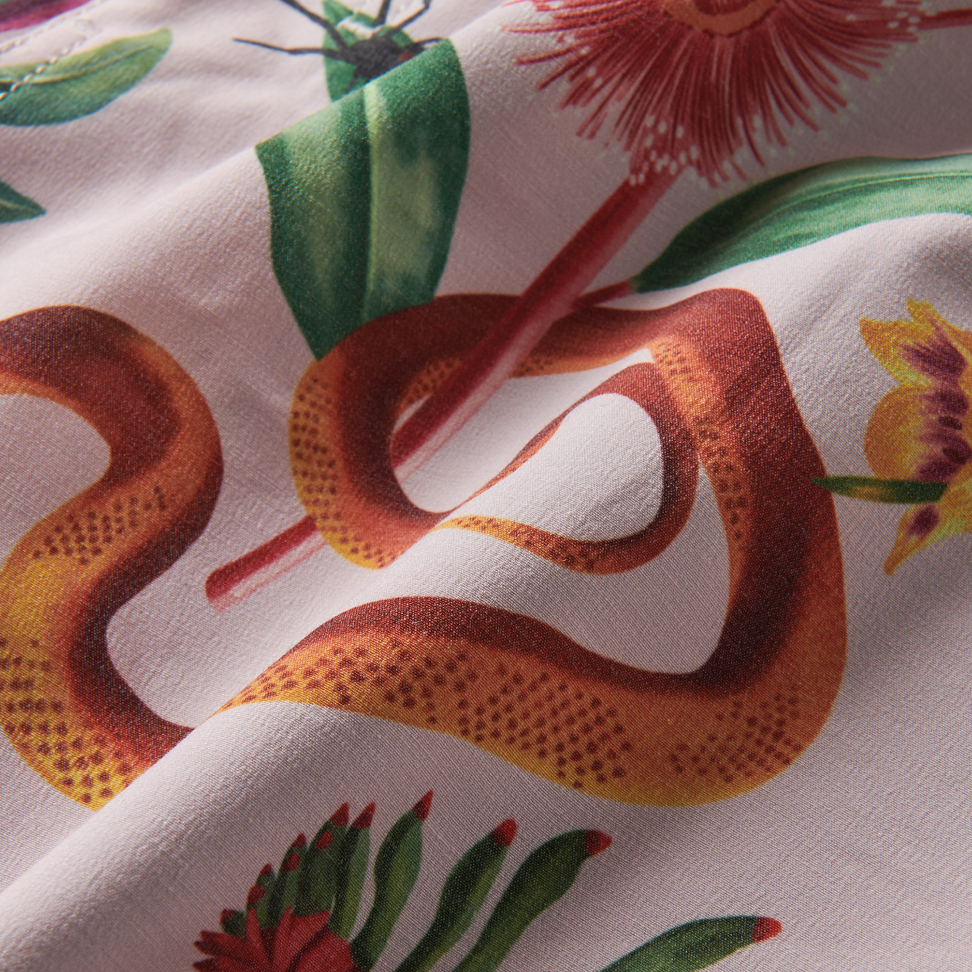 Vibrant pink patterned motif, embodying the adventurous spirit of Roark's outdoor lifestyle brand.