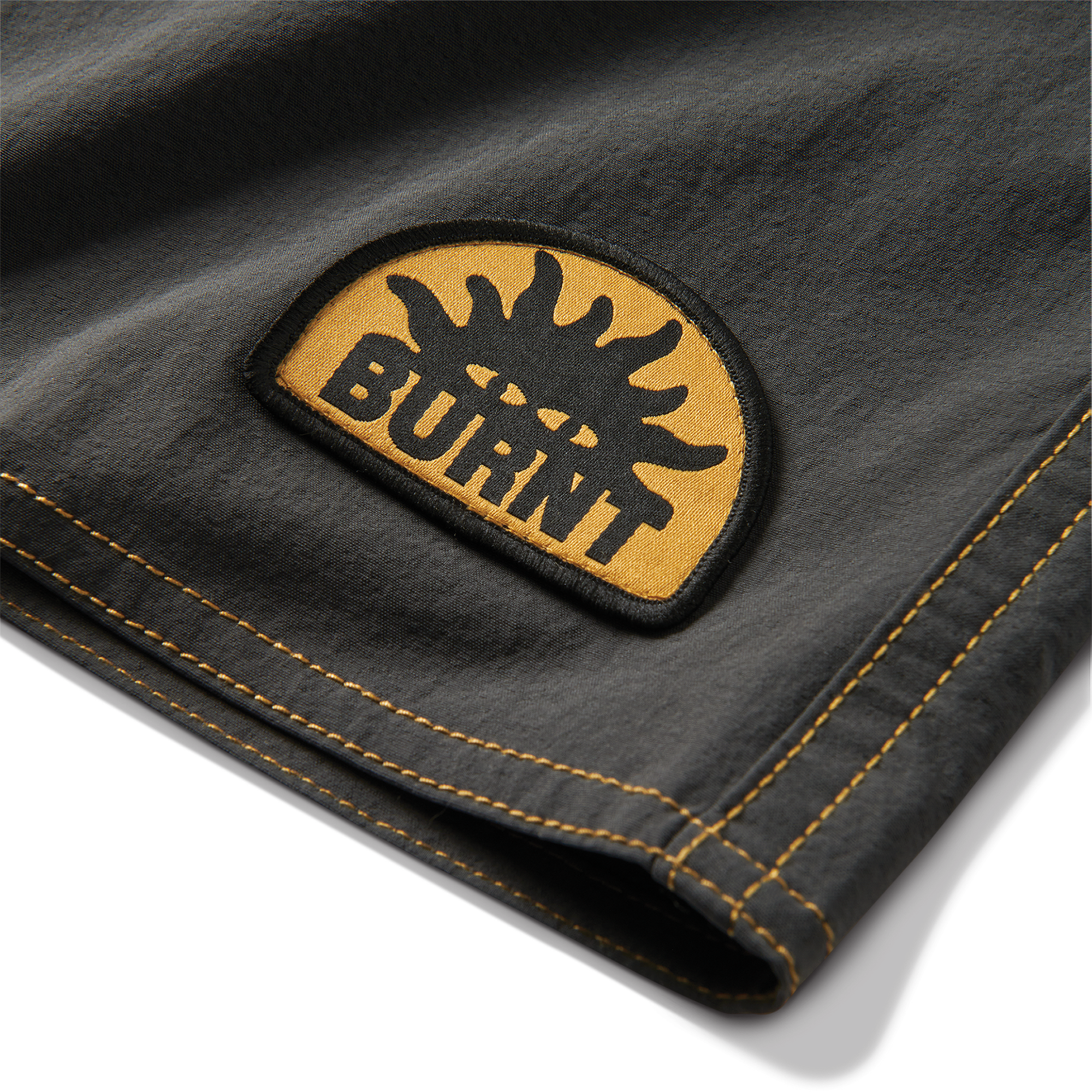 Detail of pocket on Roark's durable workwear pants designed for adventure and travel.