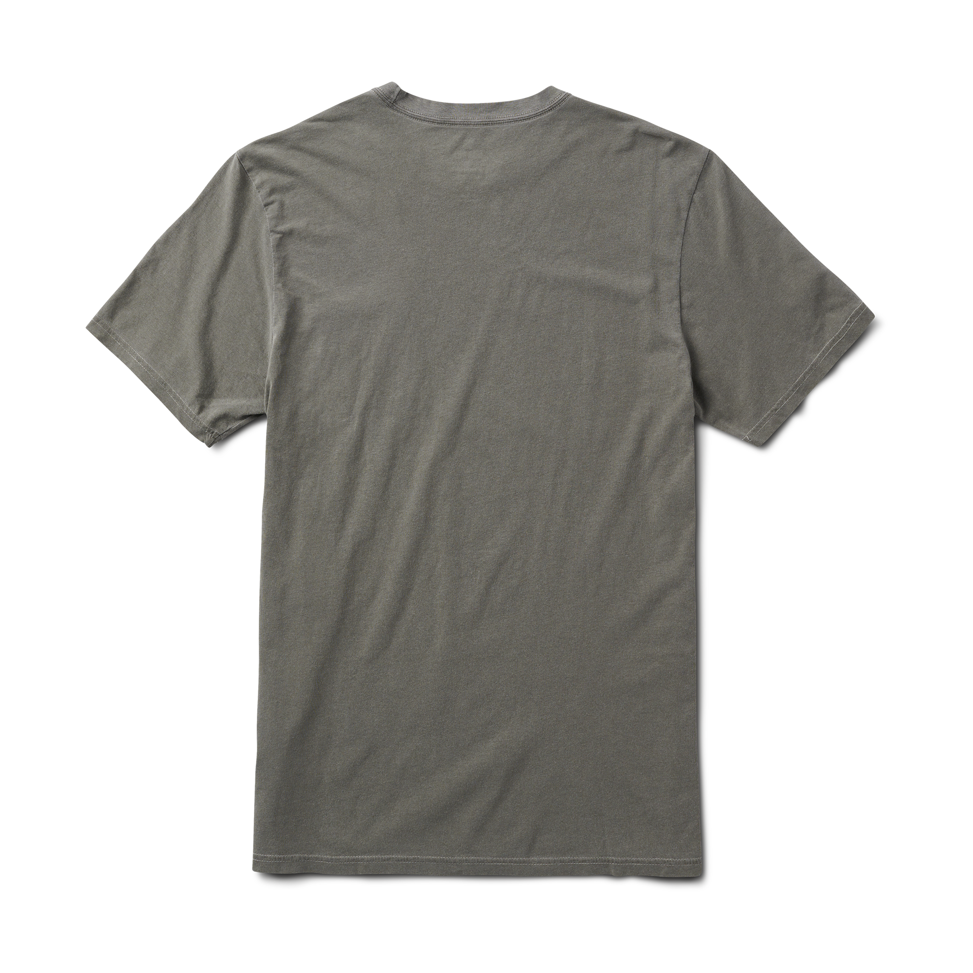 A close-up image of the Roark Made To Fade Short Sleeve Tee in Washed Military, showcasing the details and craftsmanship. Shop the official Roark store now.