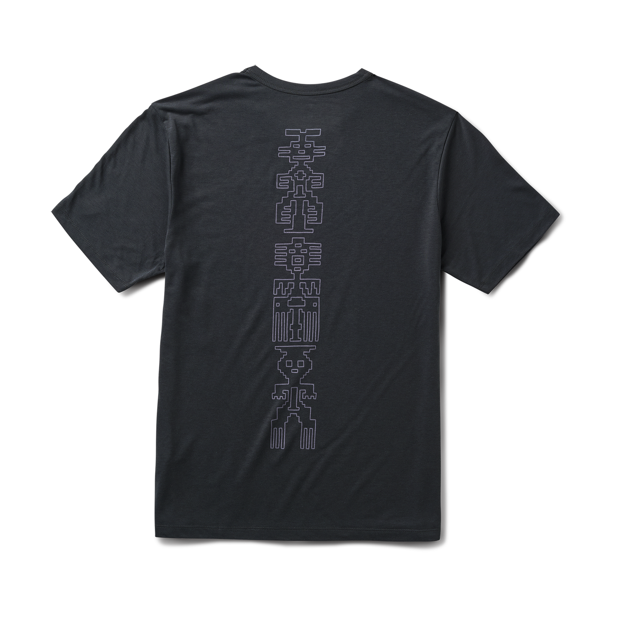 Grey active shirt with unique sleeve design, perfect for outdoor adventures and travel, by Roark.