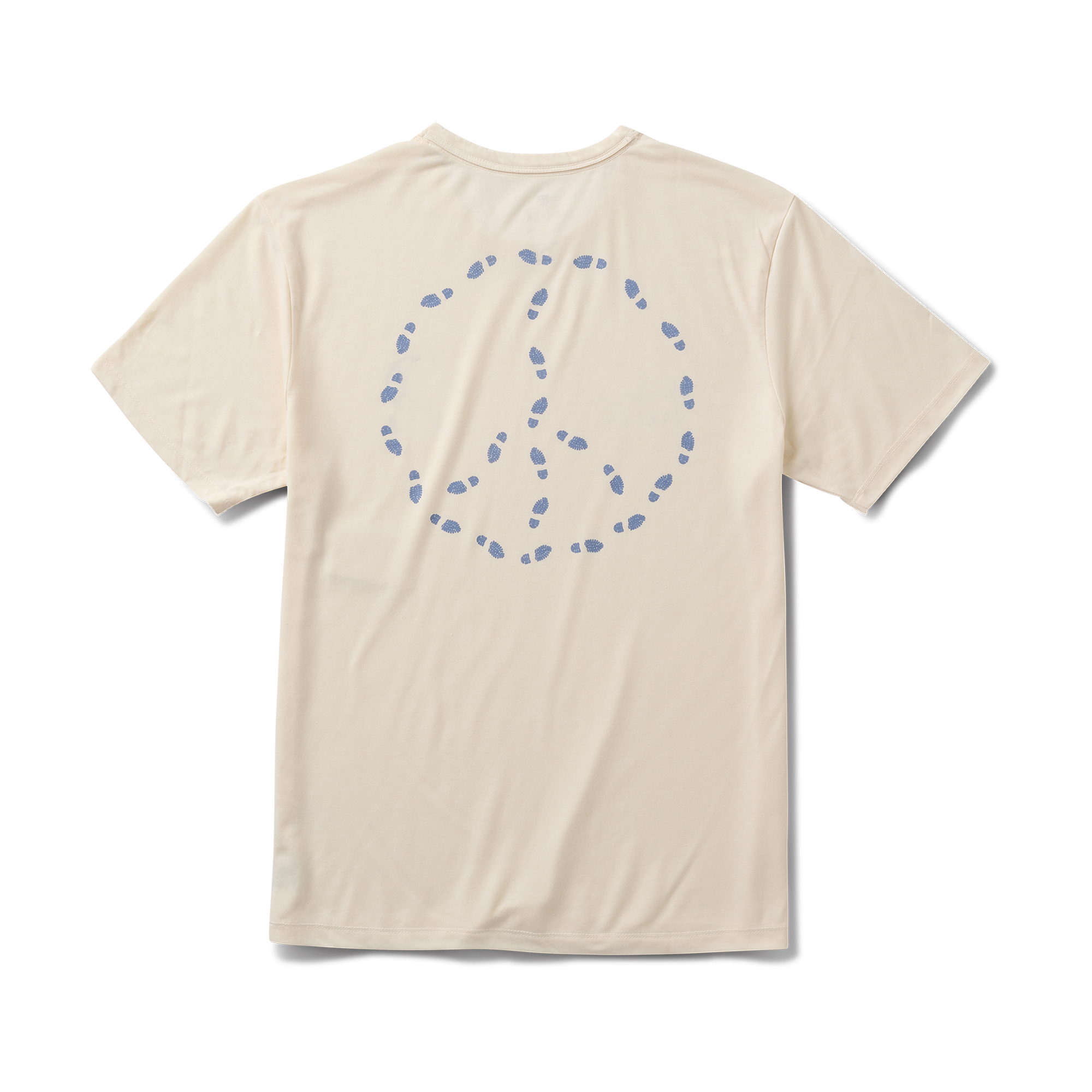 Active shirt featuring peace symbols and unique textile design by Roark, perfect for adventure and travel enthusiasts.