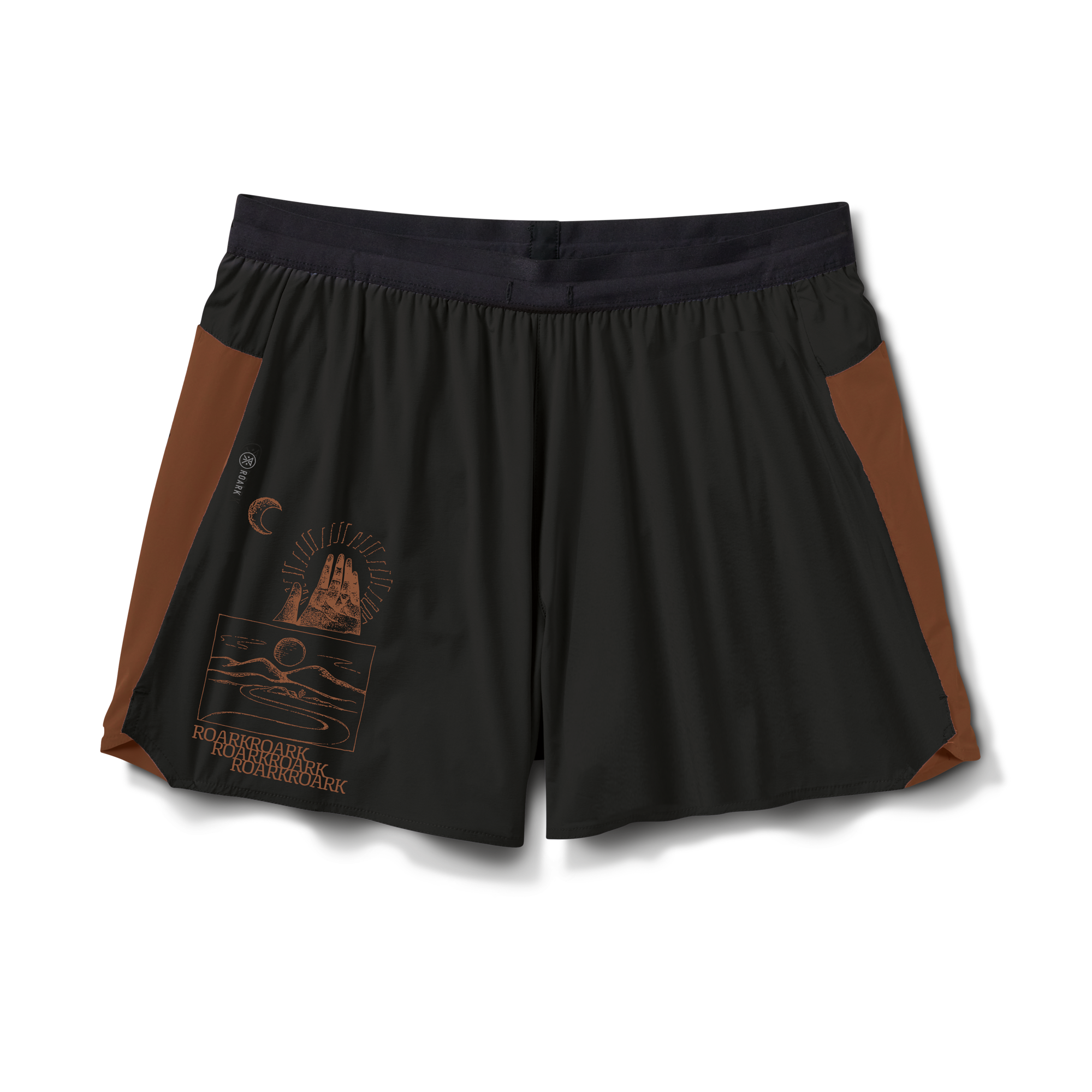 Active Bermuda-style shorts designed for outdoor adventure and sports, showcasing robust and practical sportswear by Roark.