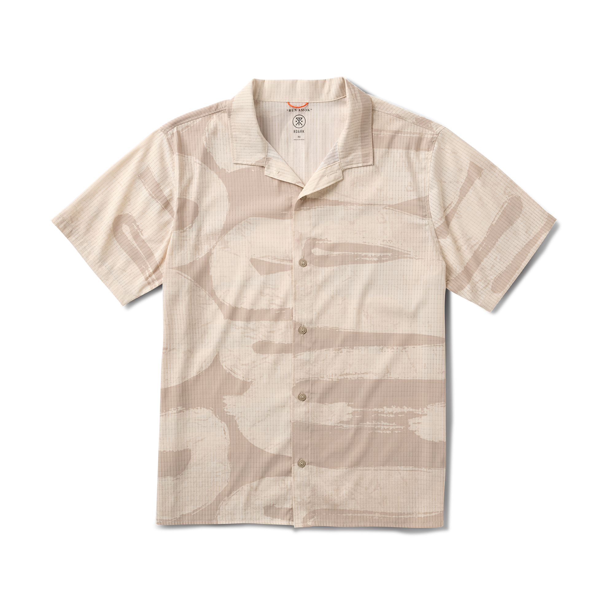 Roark adventure gear in action, model exploring unknown outdoor landscape