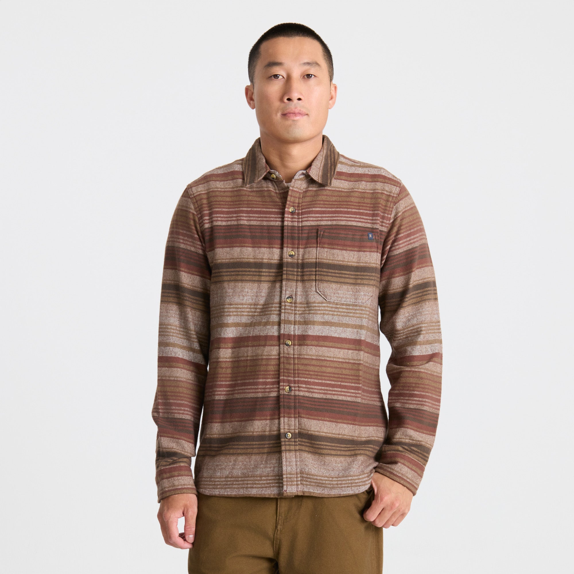 Close-up of a rugged brown Roark outdoor accessory, ideal for adventure and travel.