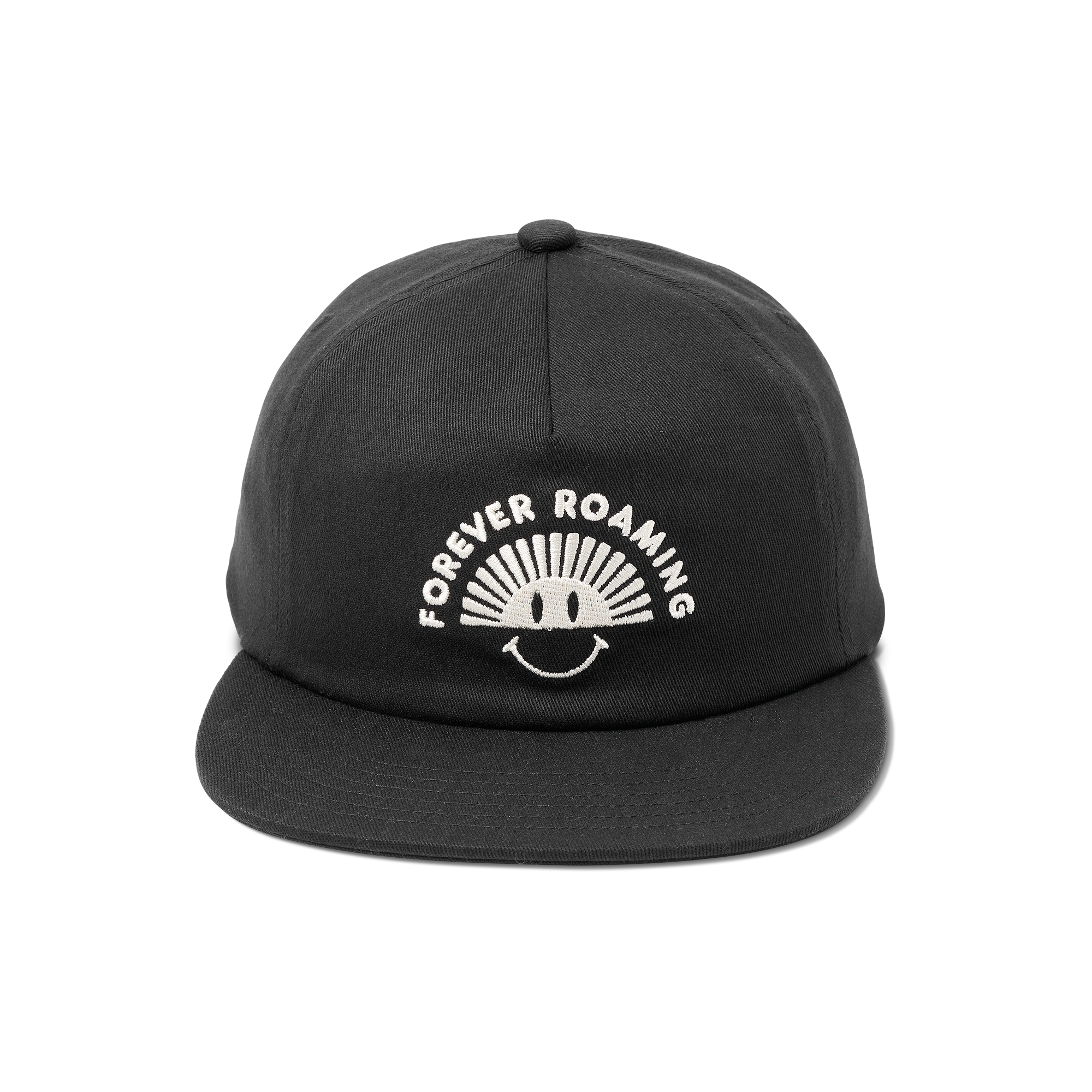 Roark men's Layover Strapback Hat - Black / Grey