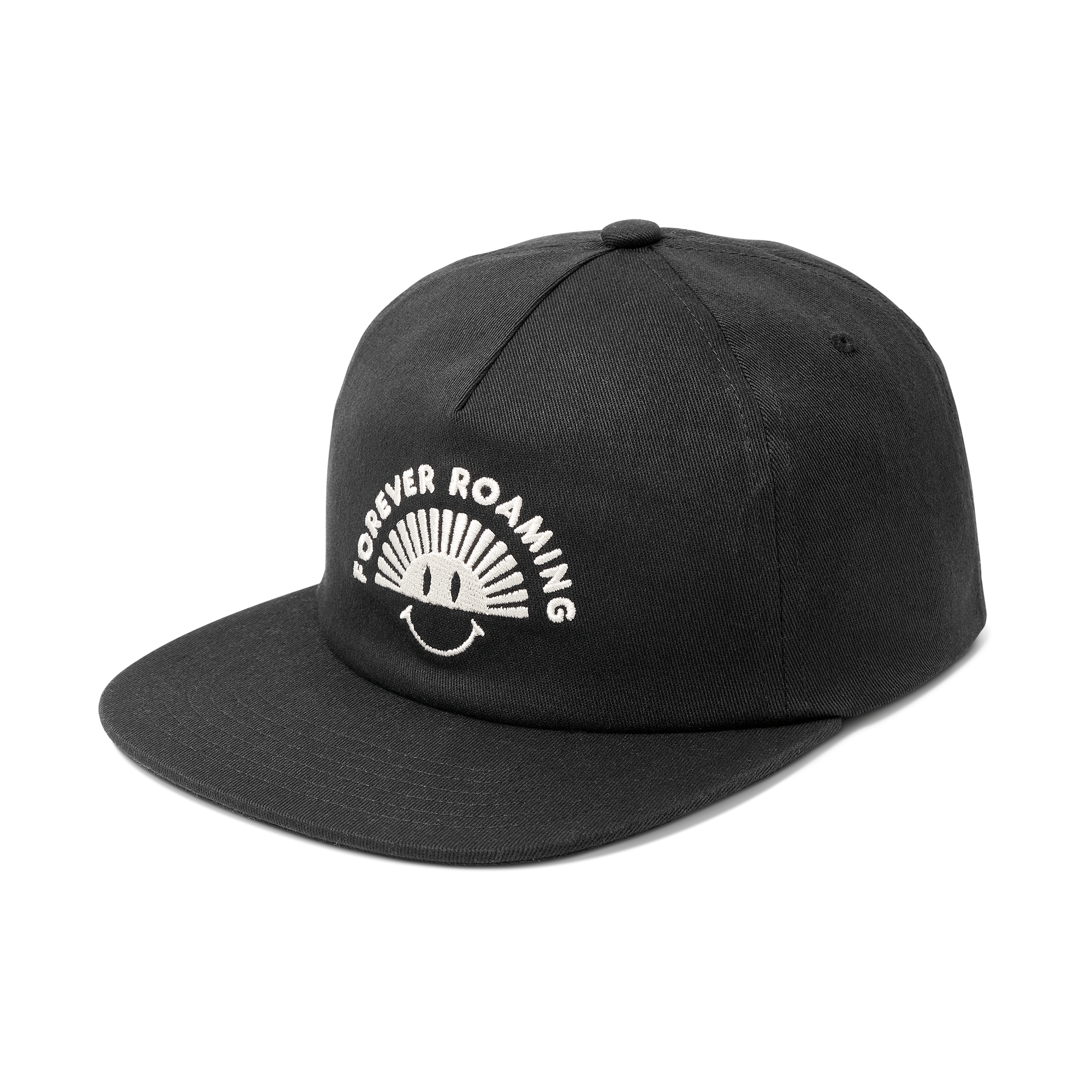 Roark men's Layover Strapback Hat - Black / Grey