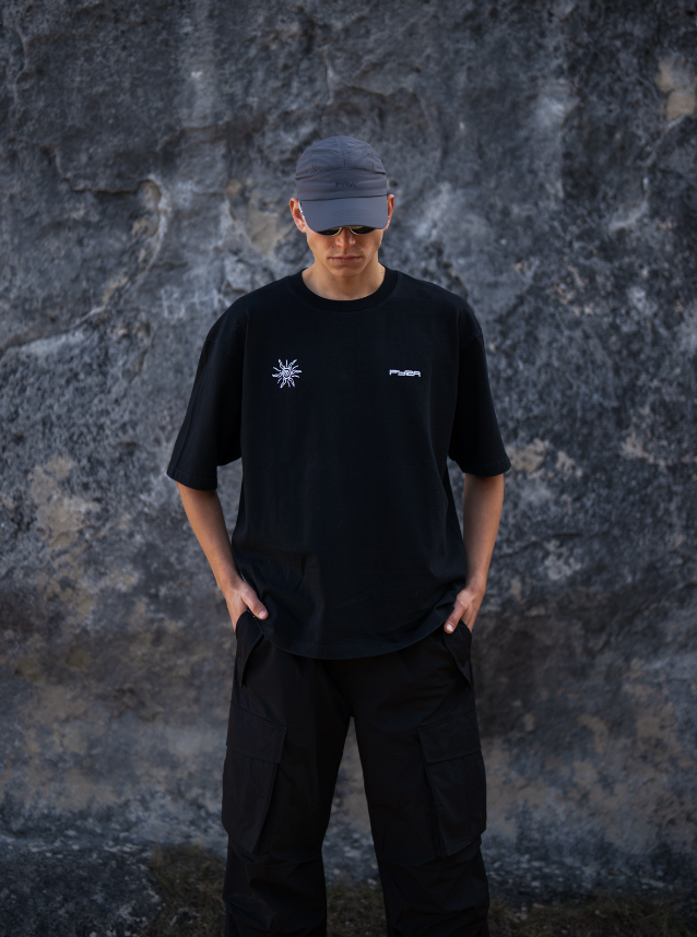 LUNA BOX TEE- BLACK