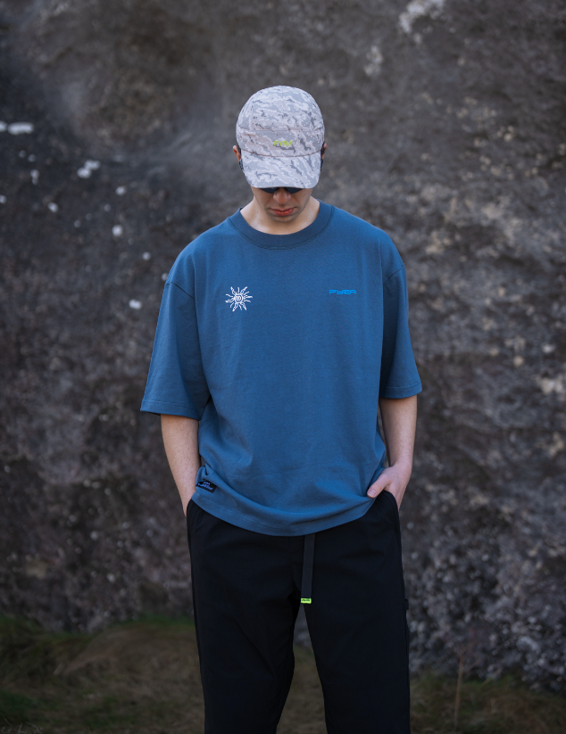 LUNA BOX TEE- DEEP TEAL