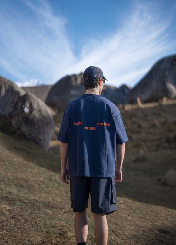 DIVISION BOX TEE - NAVY