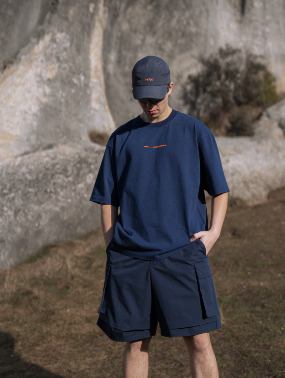 DIVISION BOX TEE - NAVY