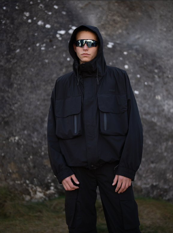 CARGO SHELL JACKET- BLACK