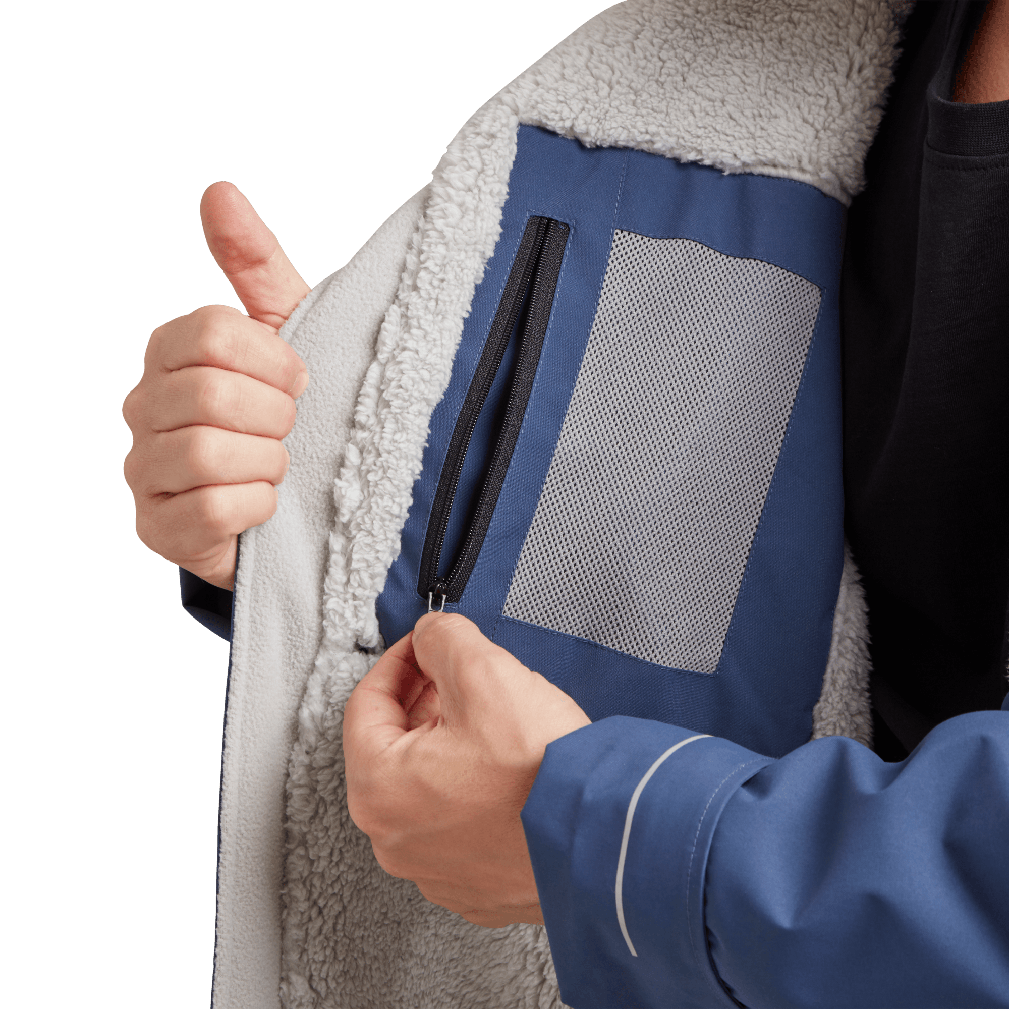 Men's Long Sleeve Dry Waterproof Changing Robe Alter EVO - Admiral Blue