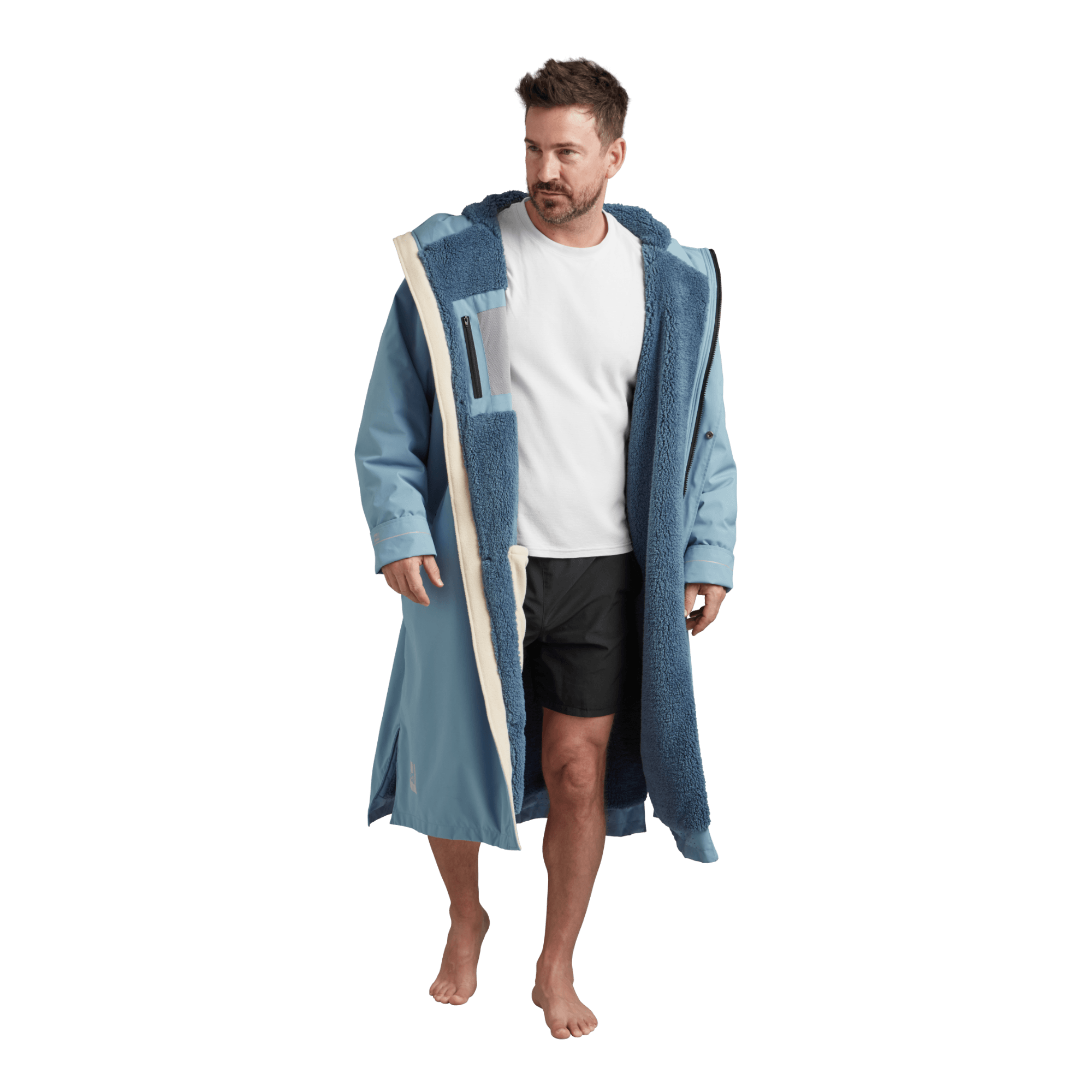 Men's Long Sleeve Dry Waterproof Changing Robe Alter EVO - Alpine Blue