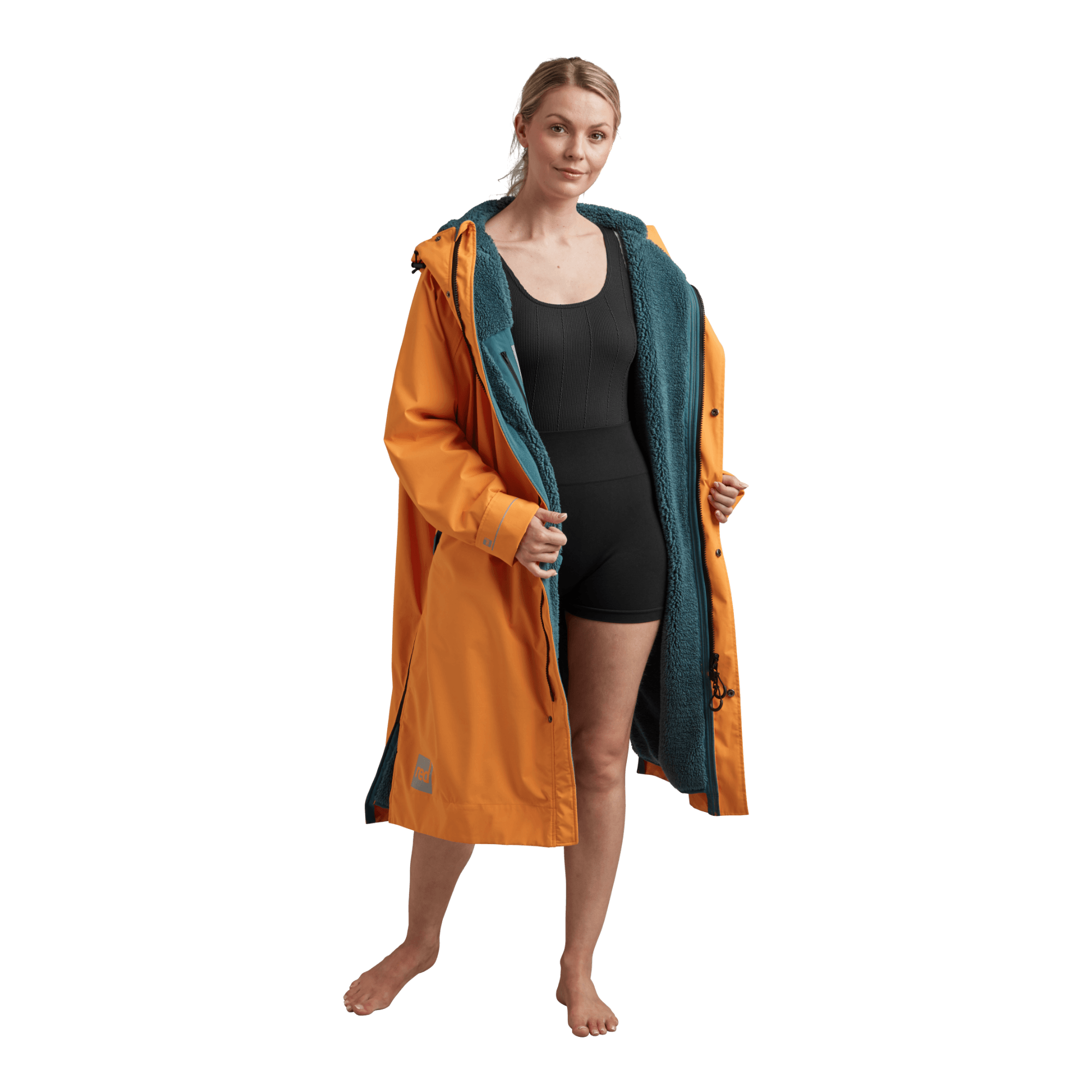 Women's Long Sleeve Dry Waterproof Changing Robe Alter EVO - Bitter Orange