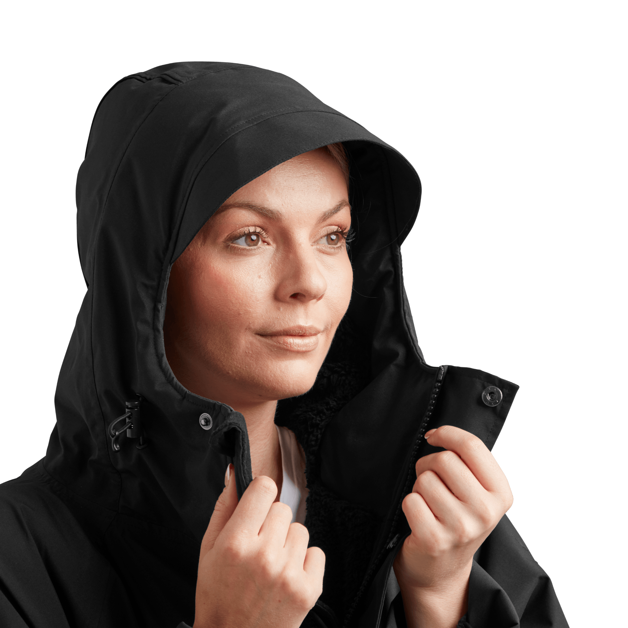 Women's Long Sleeve Dry Waterproof Changing Robe Alter EVO - Stealth Black