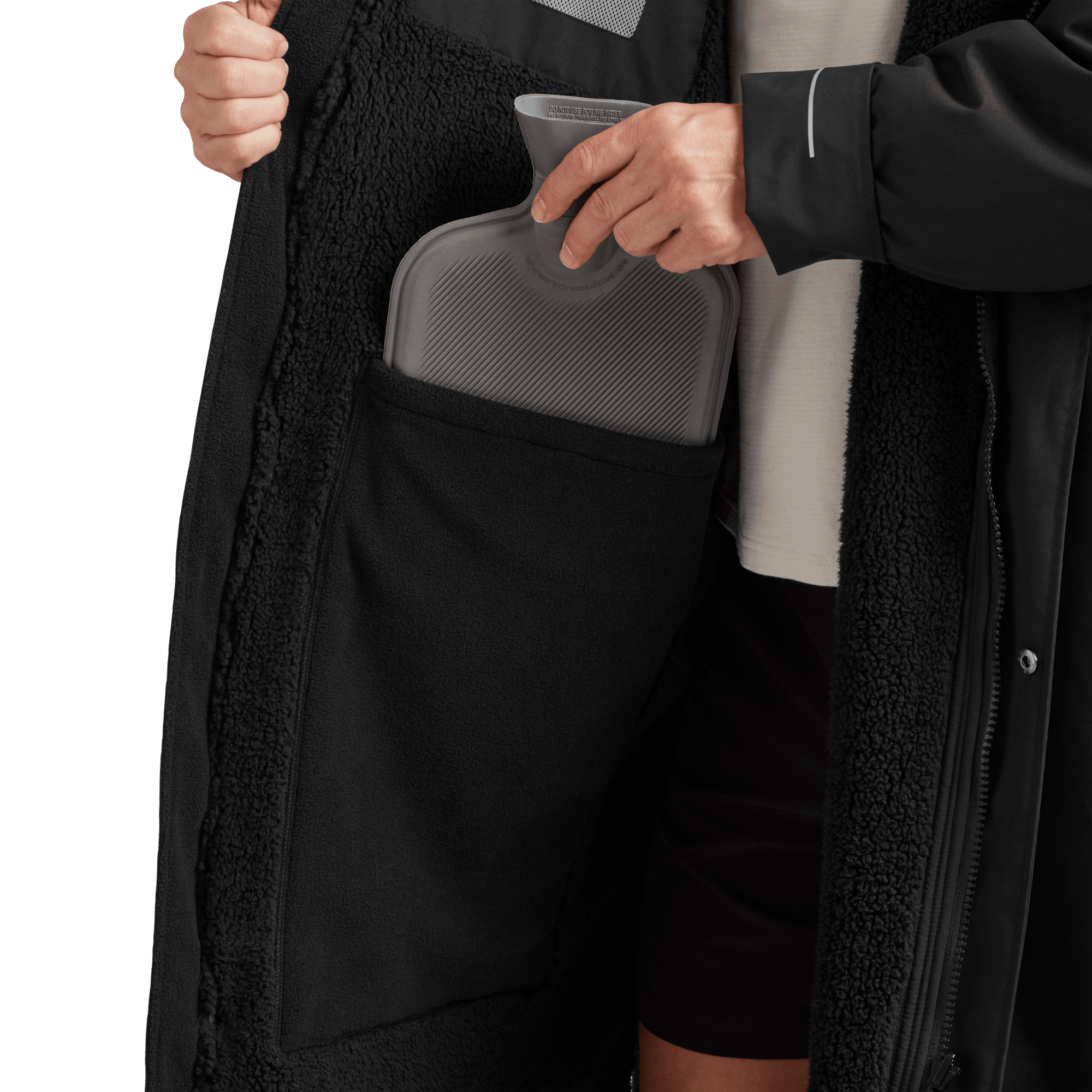 Men's Long Sleeve Dry Waterproof Changing Robe Alter EVO - Stealth Black