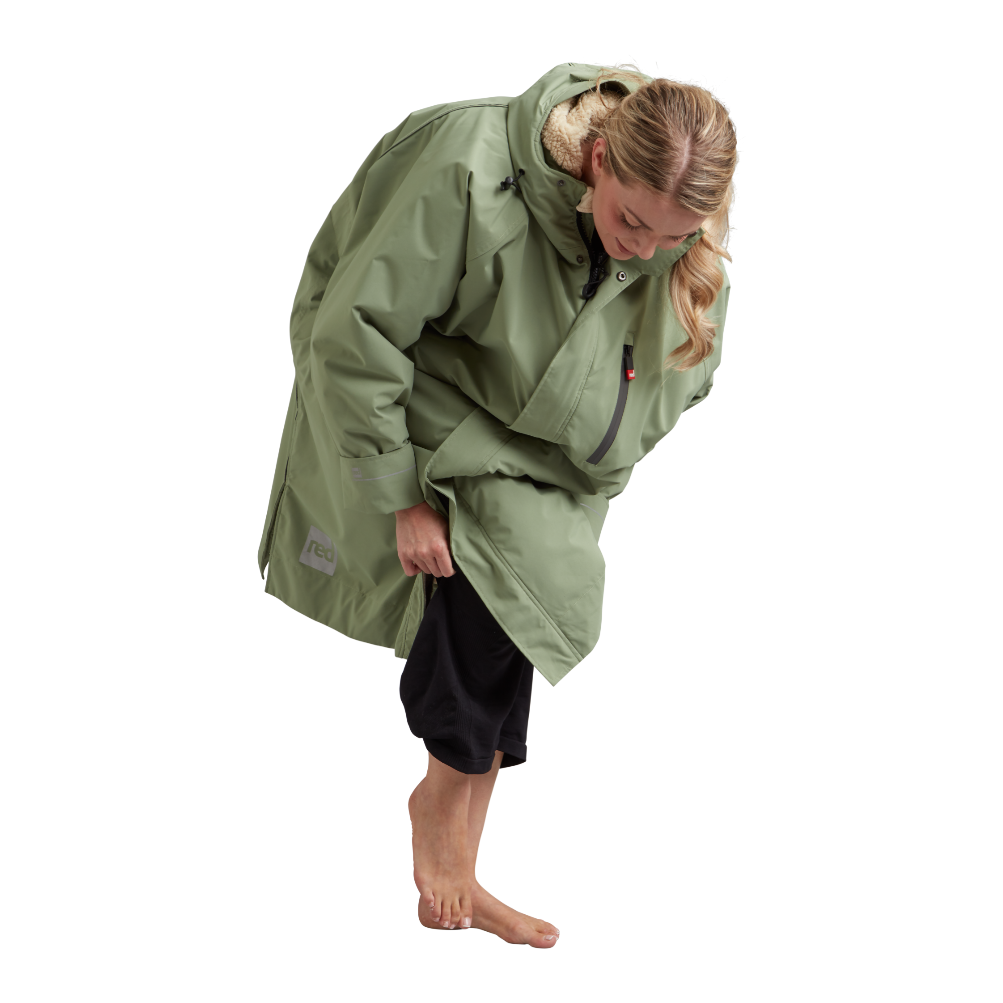Women's Long Sleeve Dry Waterproof Changing Robe Alter EVO - Sage Green