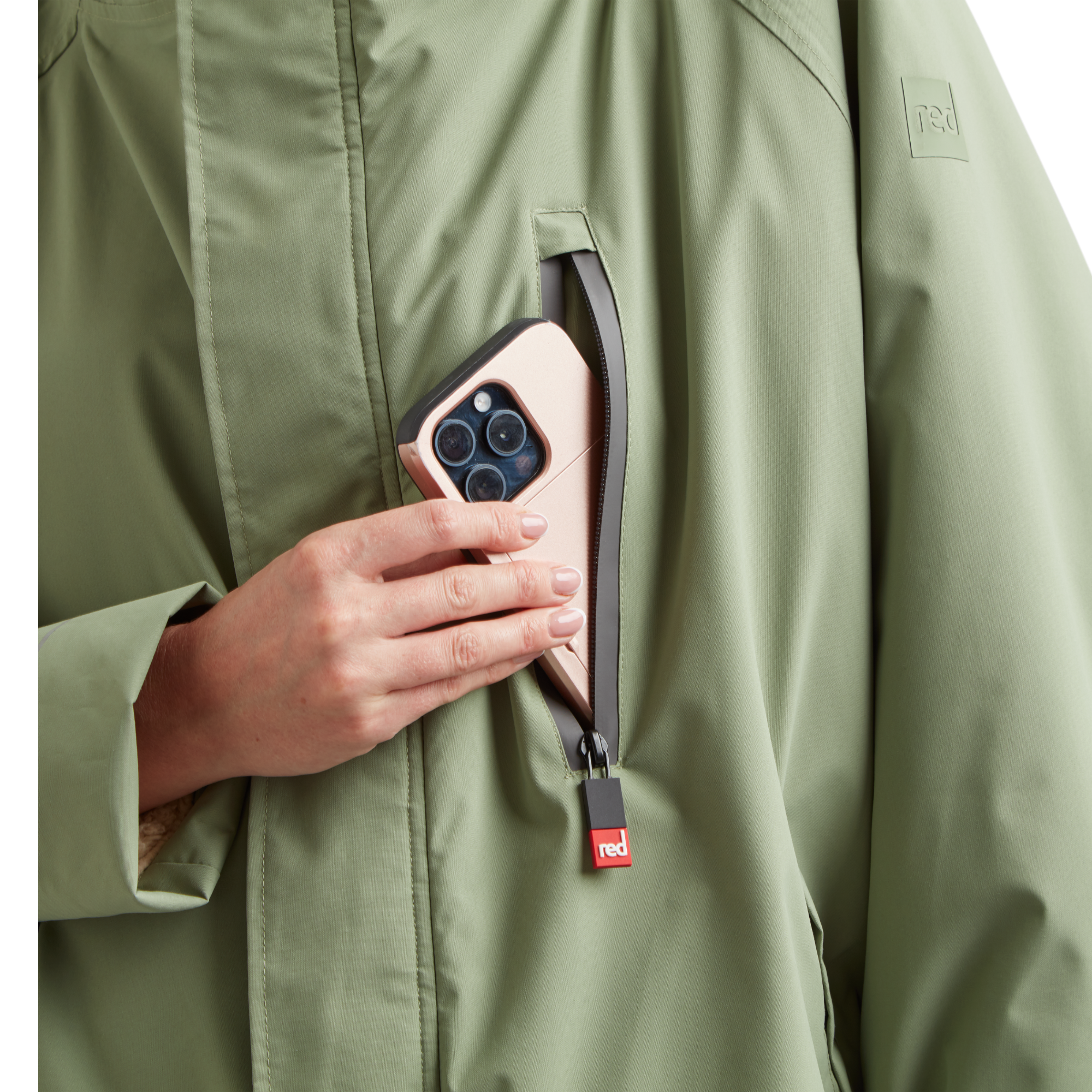 Women's Long Sleeve Dry Waterproof Changing Robe Alter EVO - Sage Green