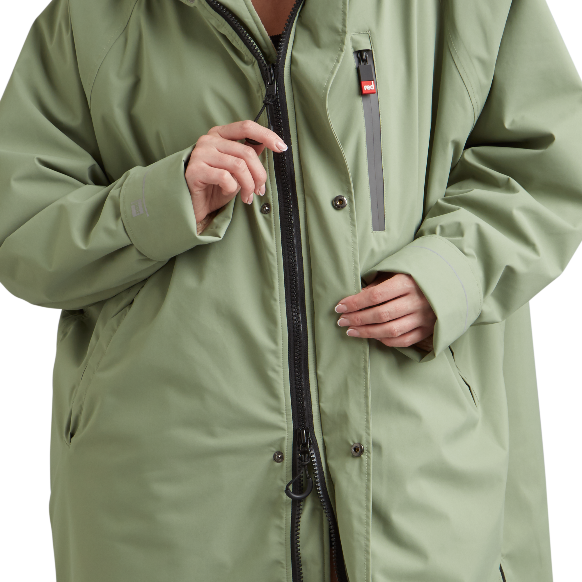 Women's Long Sleeve Dry Waterproof Changing Robe Alter EVO - Sage Green