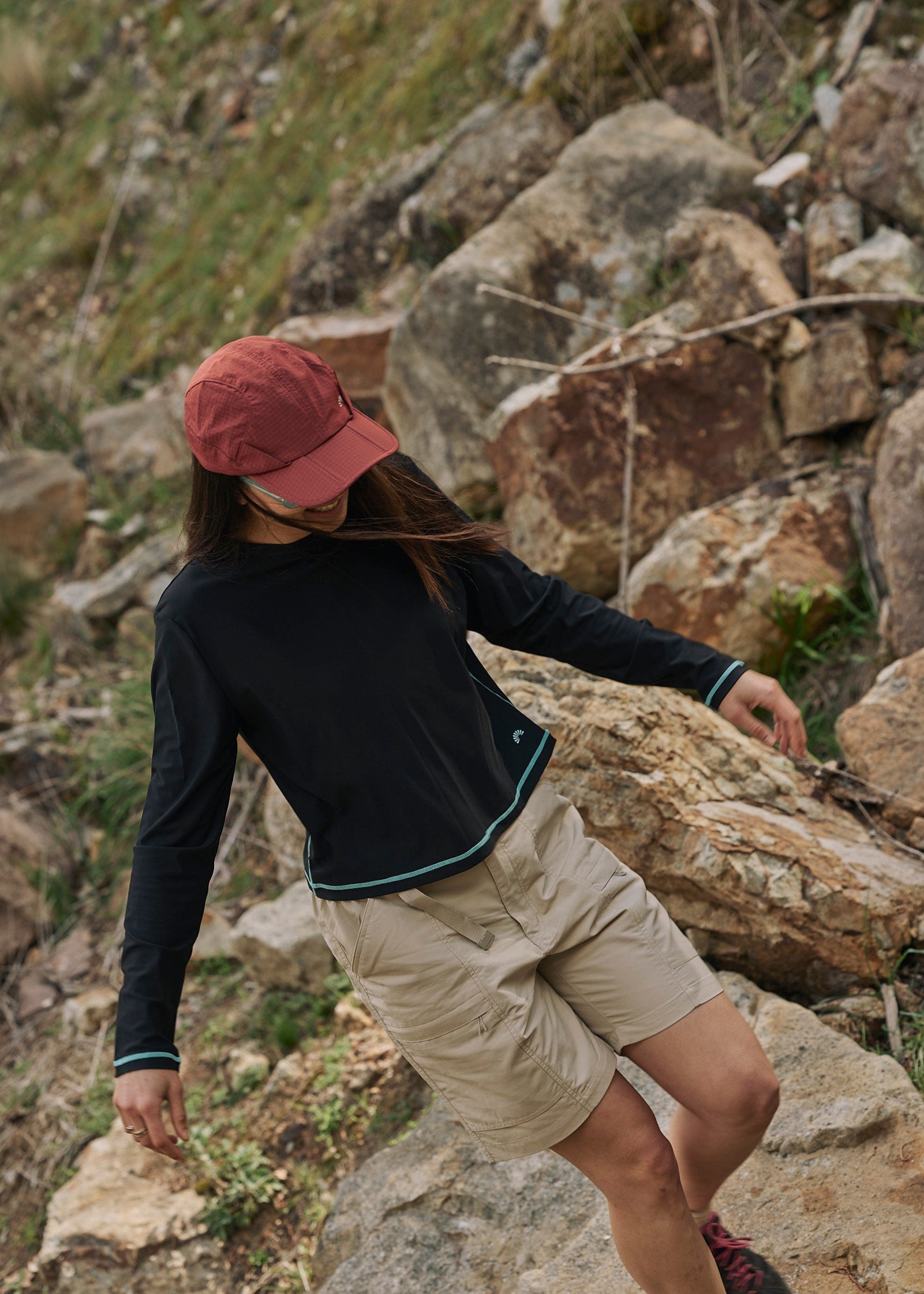 Sun_Ray_Sun_Protection_All_G_UV_Tee_Black_women_UPF50+