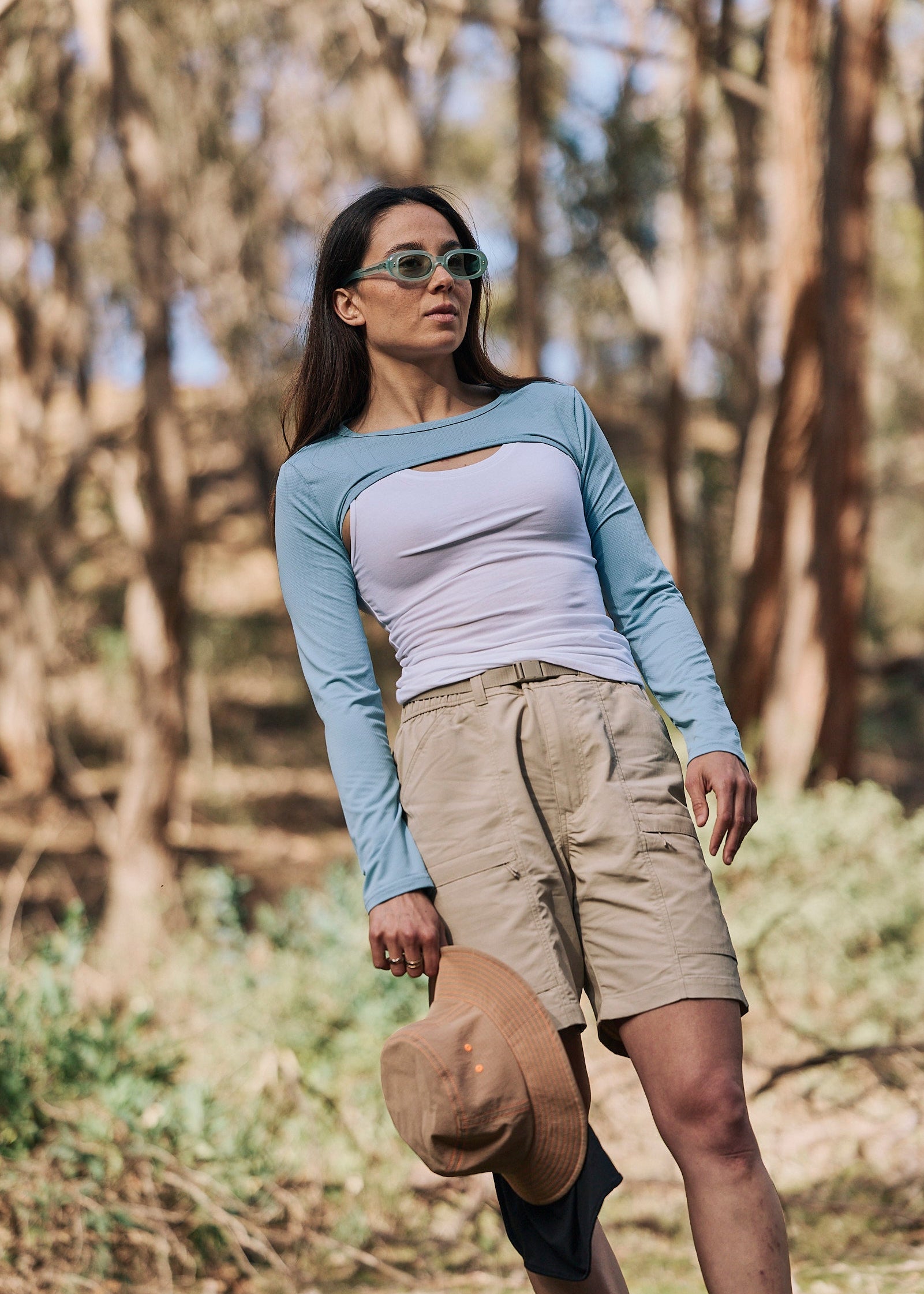 Sun Ray Shady Shoulders UPF50+ Sun Shrug Bolero Sleeves Horizon Blue