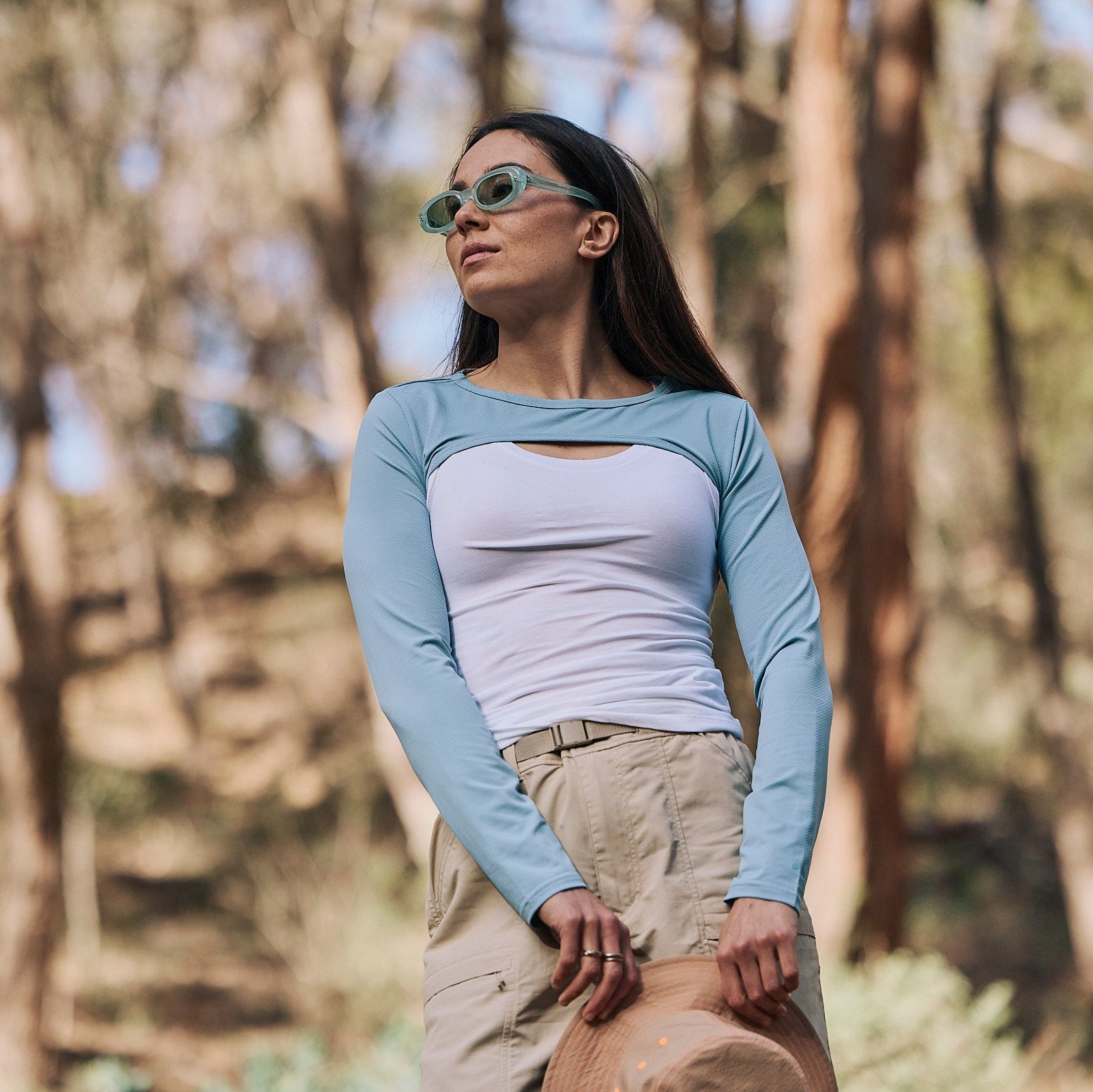 Sun Ray Shady Shoulders UPF50+ Sun Shrug Bolero Sleeves Horizon Blue