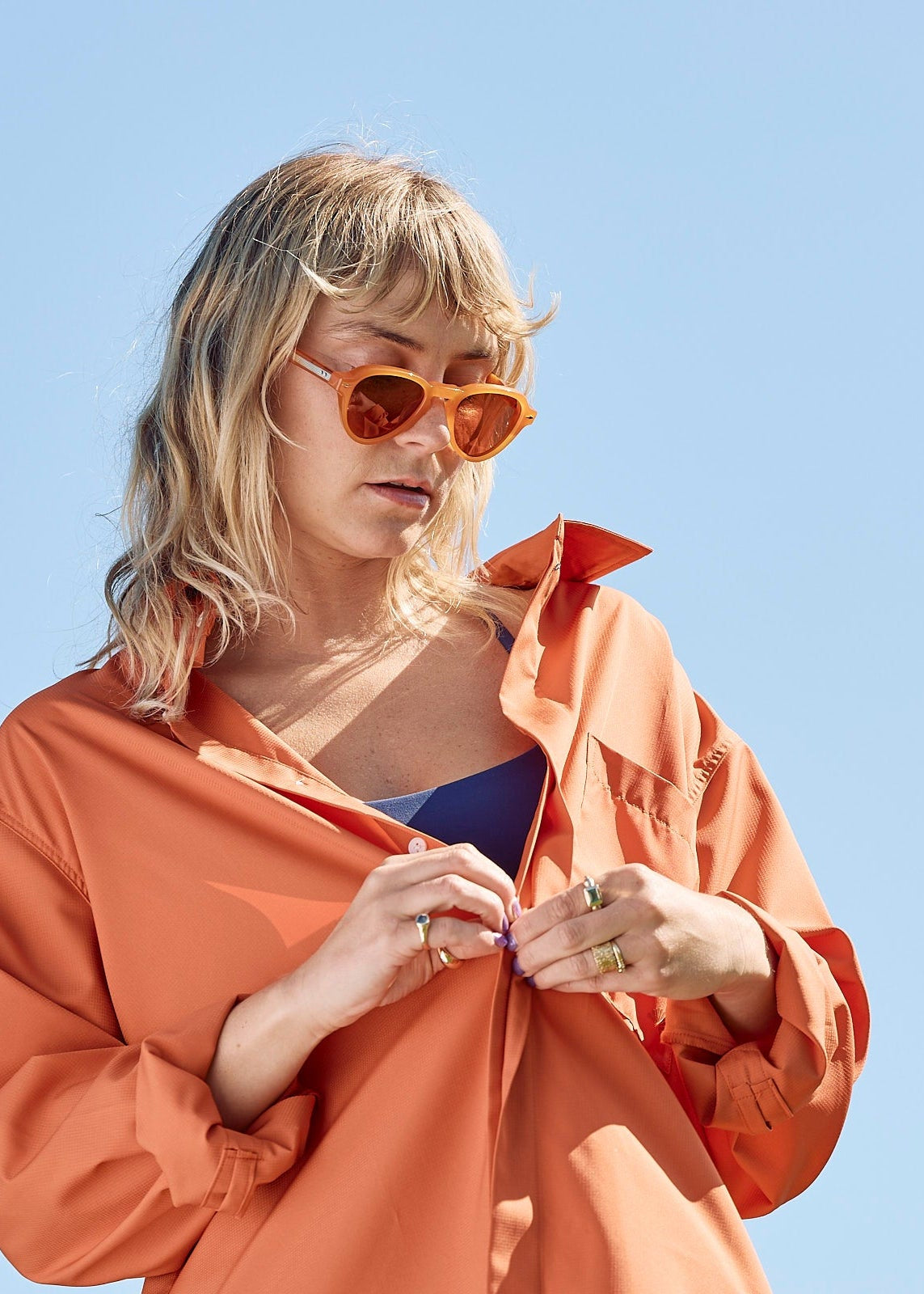 Sun Ray UPF50+ Sun Protection Clothing Sun Shirt Burnt Orange