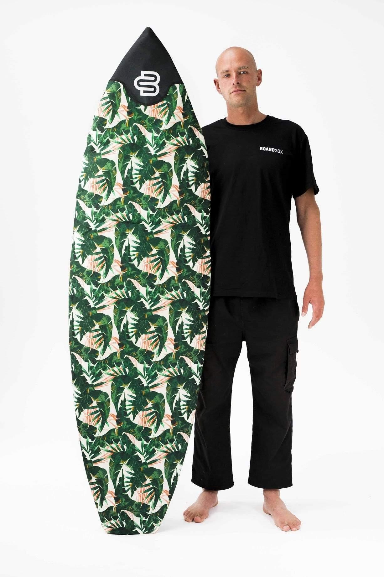 Green Leaf Boardsox® Custom Fit Big Wave Gun Cover - BOARDSOX® AustraliaBoardSox Surfboard Cover