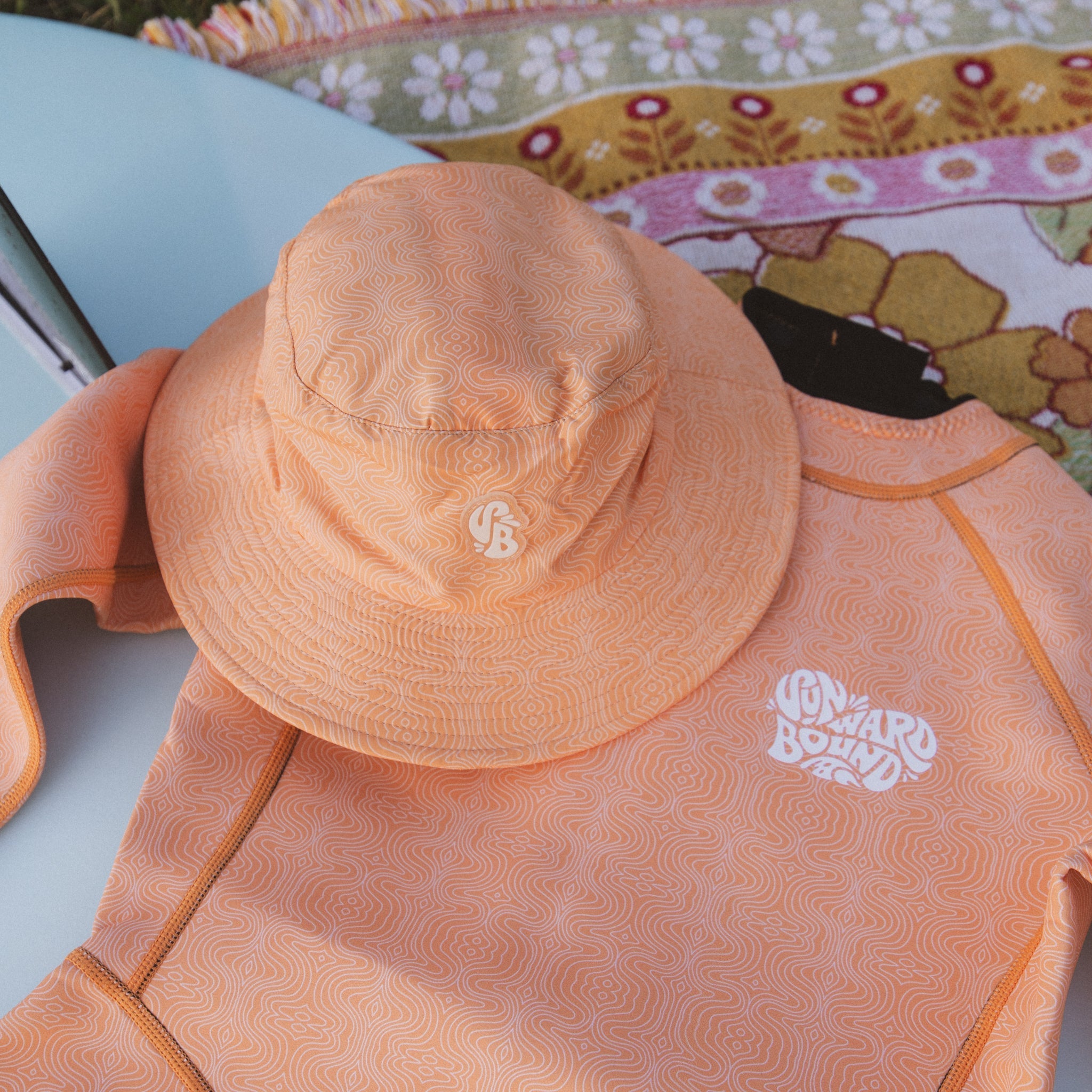 Sherbert Orange Surf Hat UPF50+