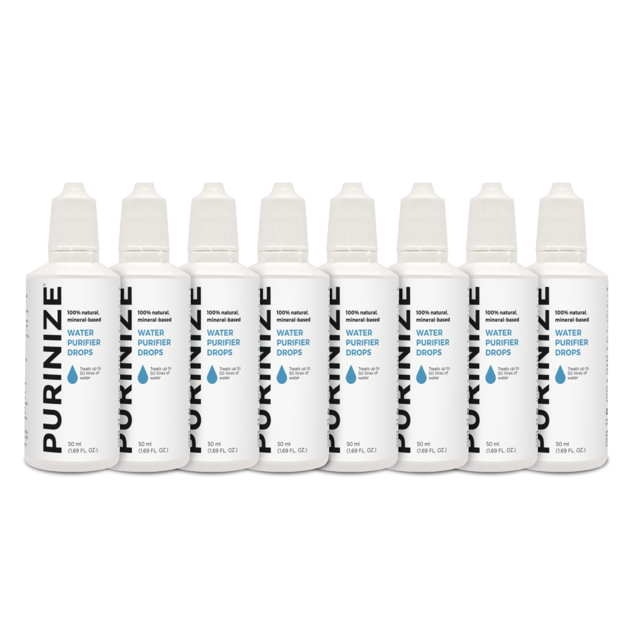 PURINIZE® WATER PURIFIER DROPS 50 ML 8-PACK (15% OFF)